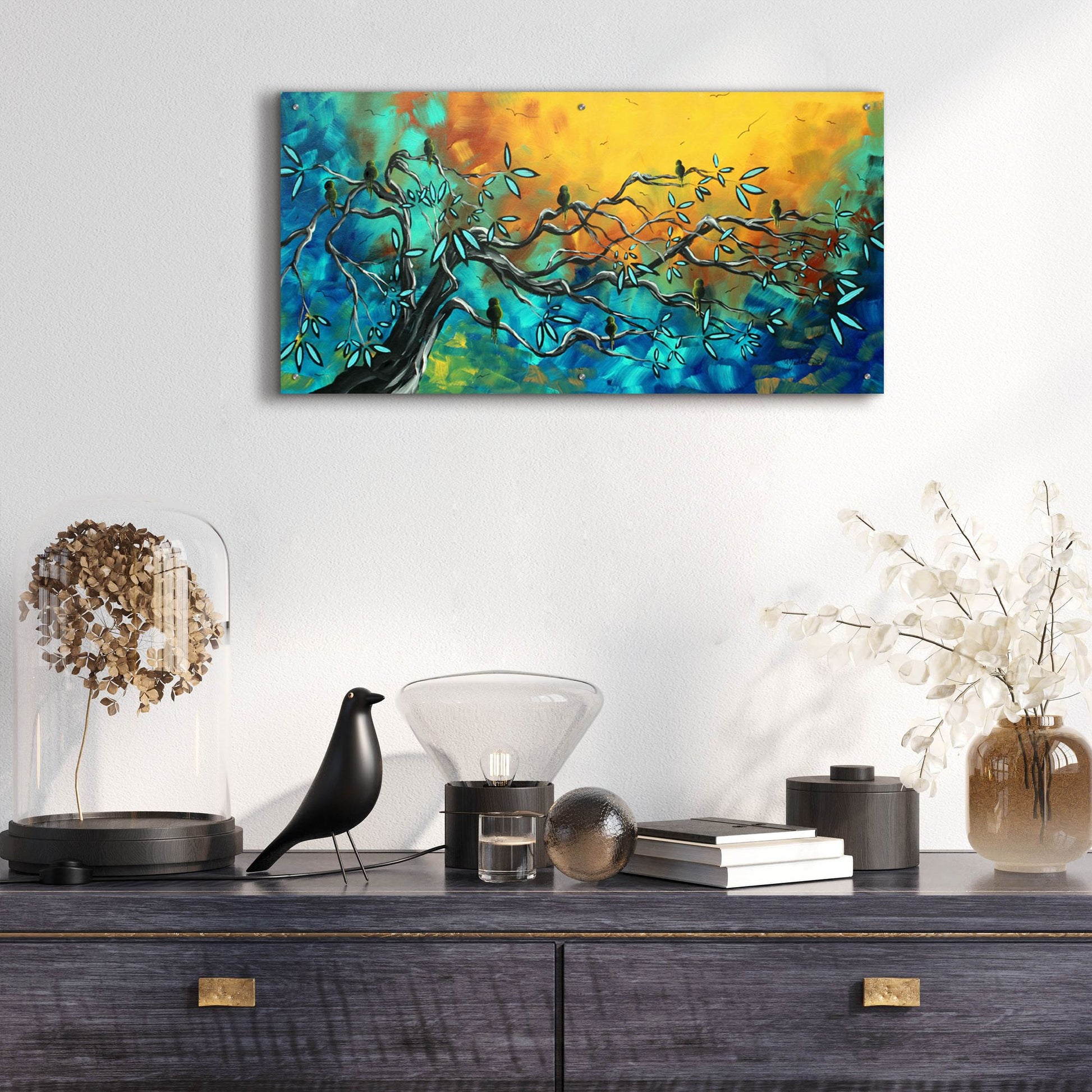 Epic Art 'Dream Watchers' by Megan Duncanson, Acrylic Glass Wall Art,48x24