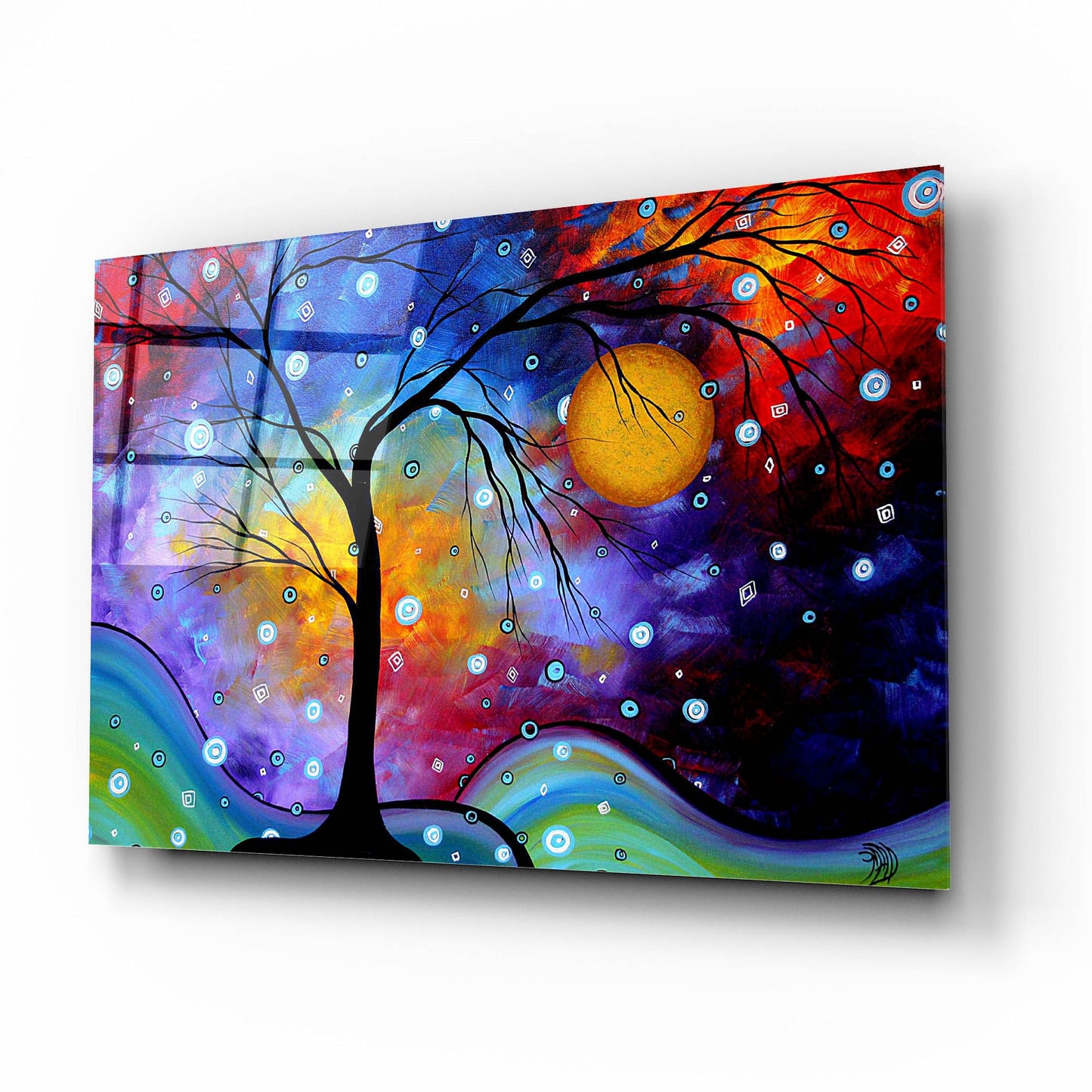 Epic Art 'Winter Sparkle' by Megan Duncanson, Acrylic Glass Wall Art,16x12