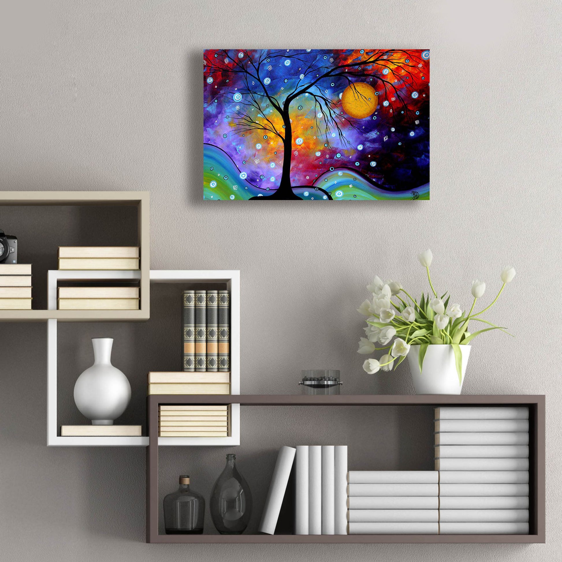 Epic Art 'Winter Sparkle' by Megan Duncanson, Acrylic Glass Wall Art,24x16