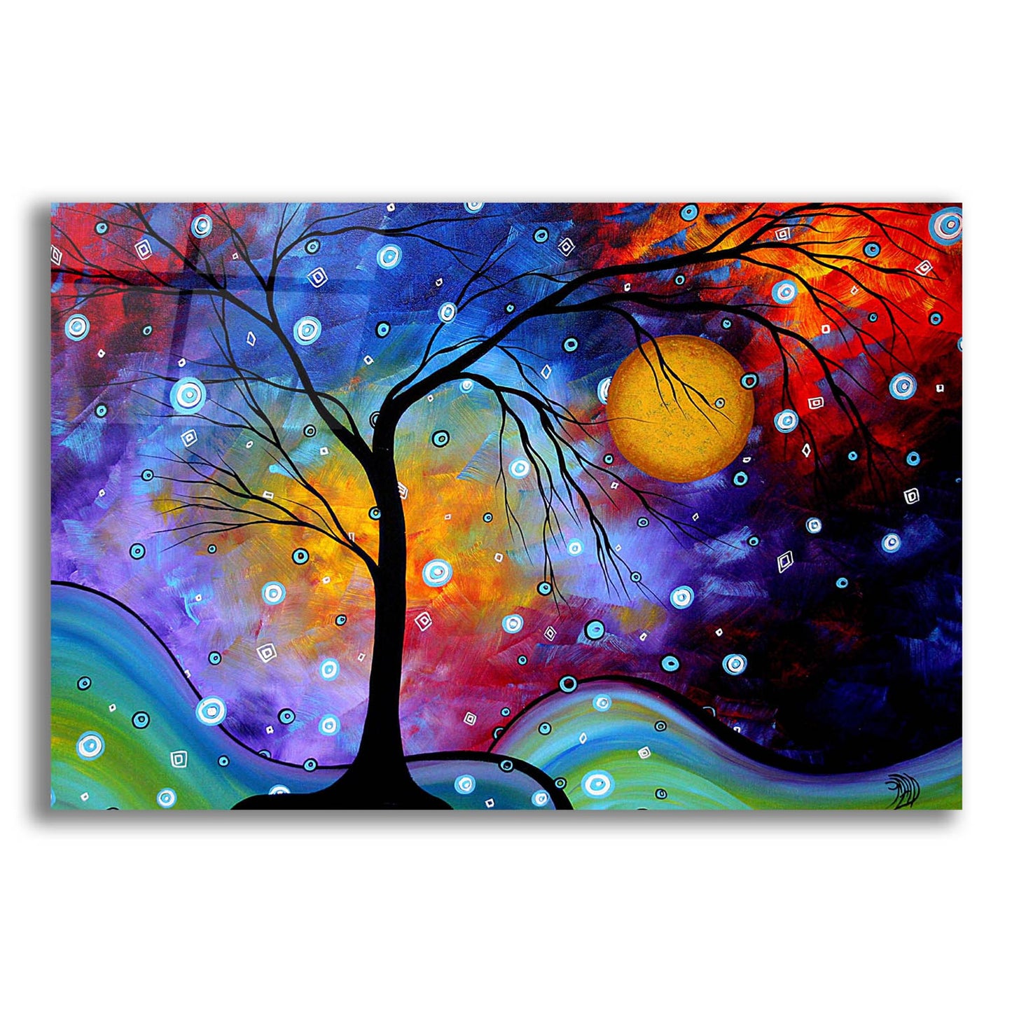 Epic Art 'Winter Sparkle' by Megan Duncanson, Acrylic Glass Wall Art,24x16