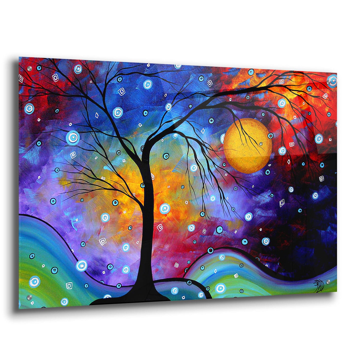 Epic Art 'Winter Sparkle' by Megan Duncanson, Acrylic Glass Wall Art,36x24