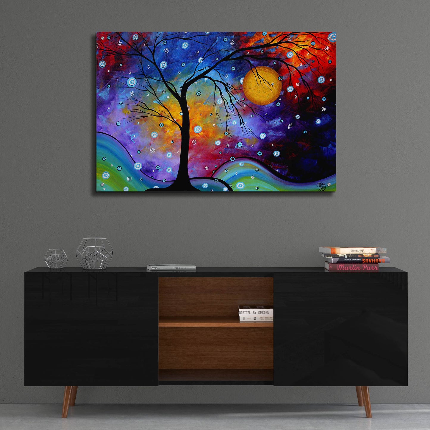 Epic Art 'Winter Sparkle' by Megan Duncanson, Acrylic Glass Wall Art,36x24