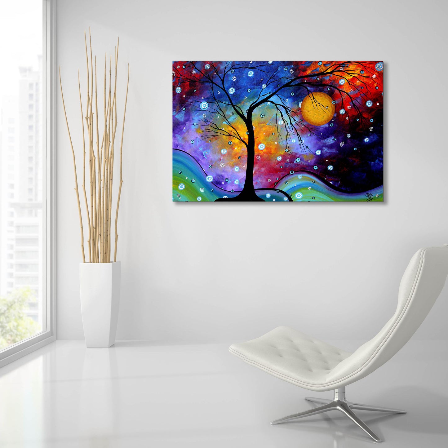 Epic Art 'Winter Sparkle' by Megan Duncanson, Acrylic Glass Wall Art,36x24