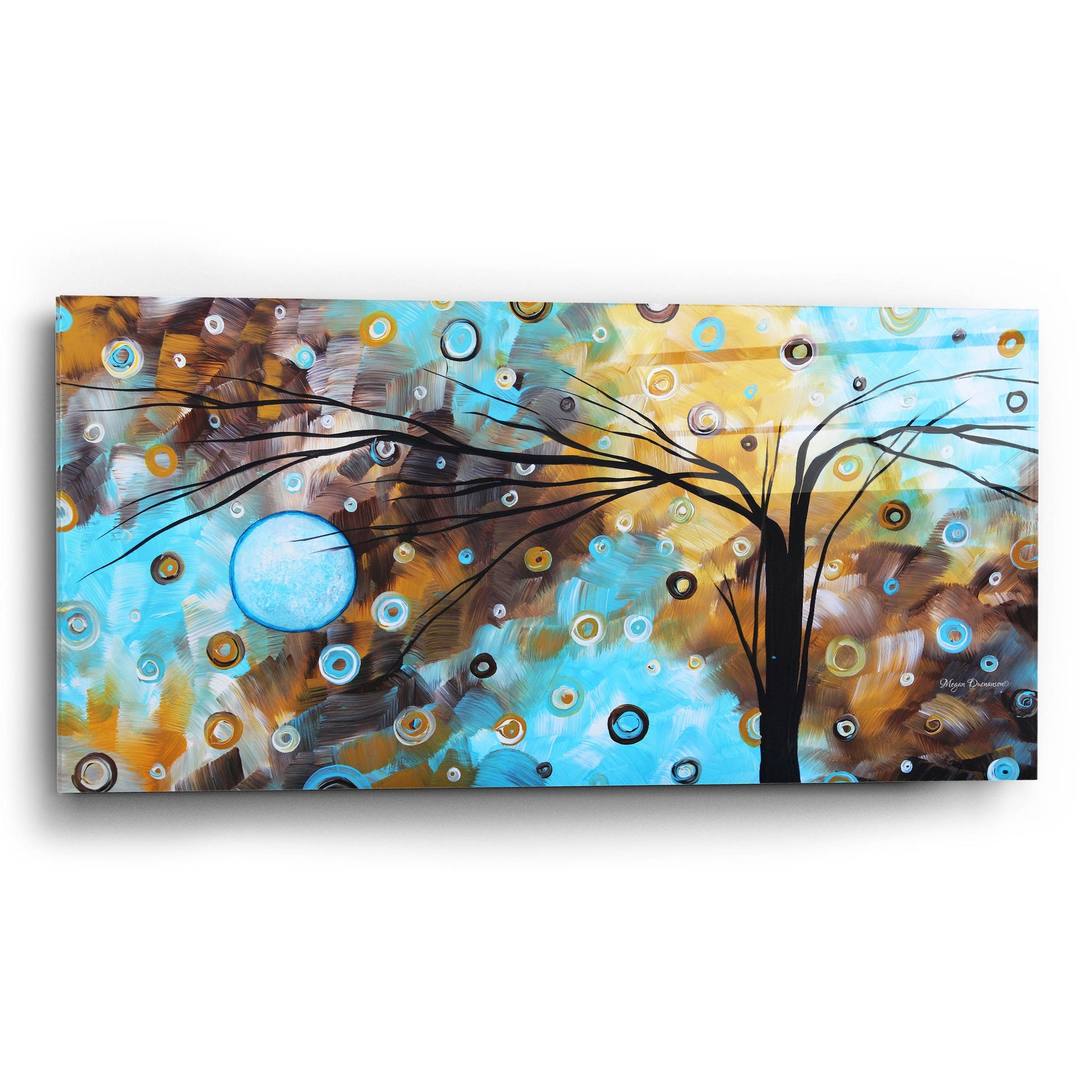 Epic Art 'Baby Blues' by Megan Duncanson, Acrylic Glass Wall Art,24x12