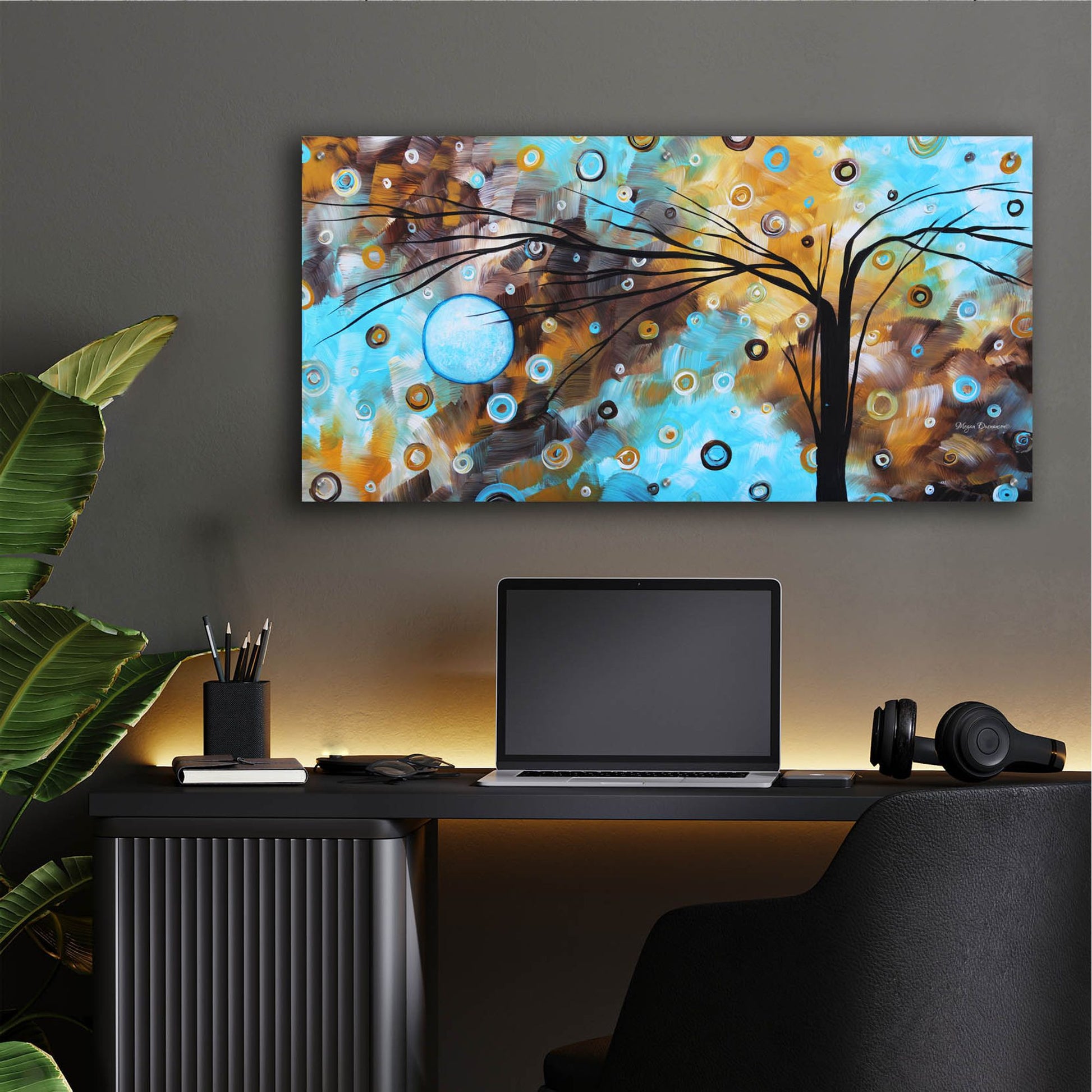 Epic Art 'Baby Blues' by Megan Duncanson, Acrylic Glass Wall Art,48x24