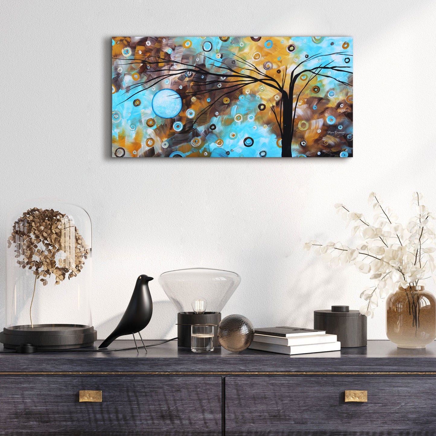 Epic Art 'Baby Blues' by Megan Duncanson, Acrylic Glass Wall Art,48x24