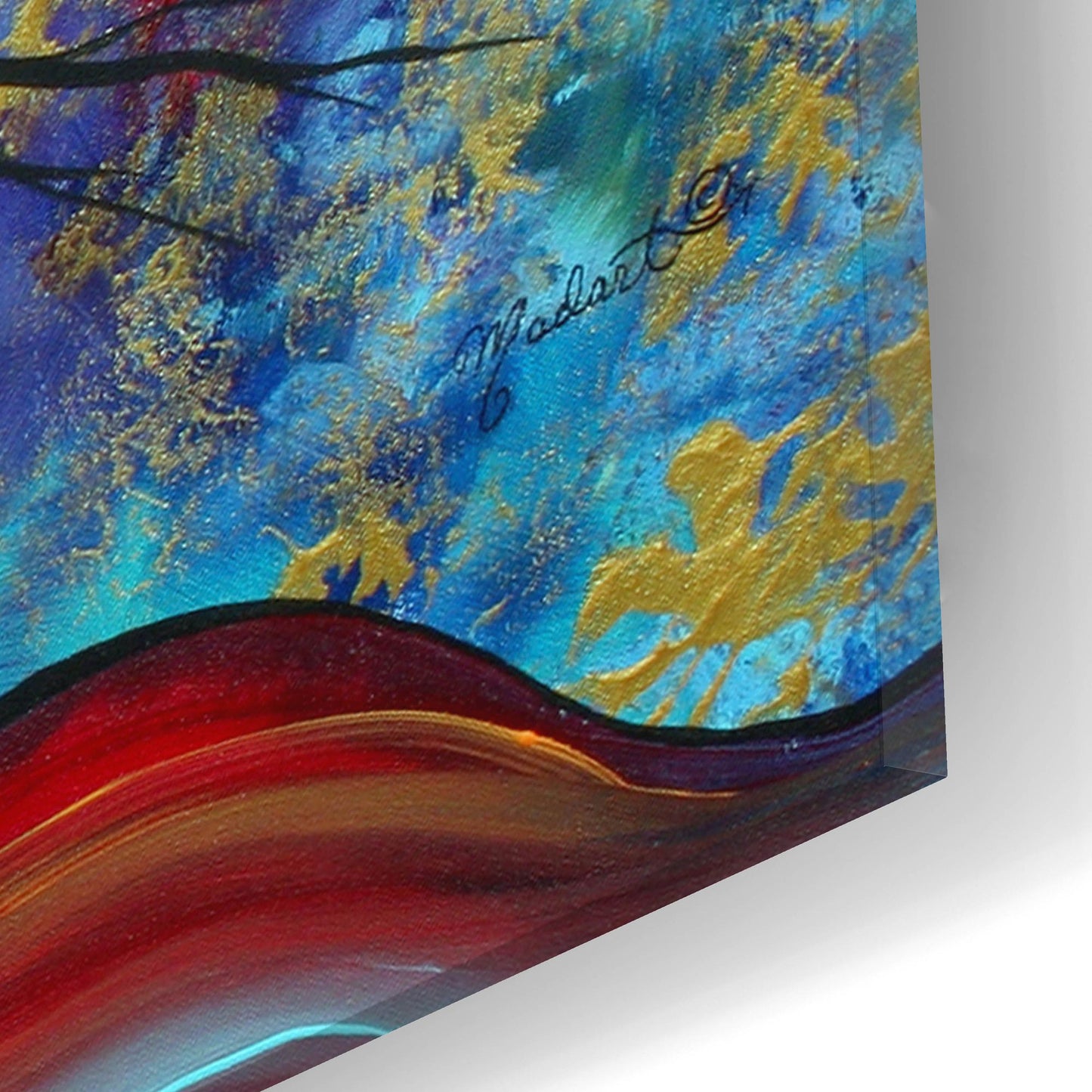 Epic Art 'Colorful Inspiration' by Megan Duncanson, Acrylic Glass Wall Art,24x12