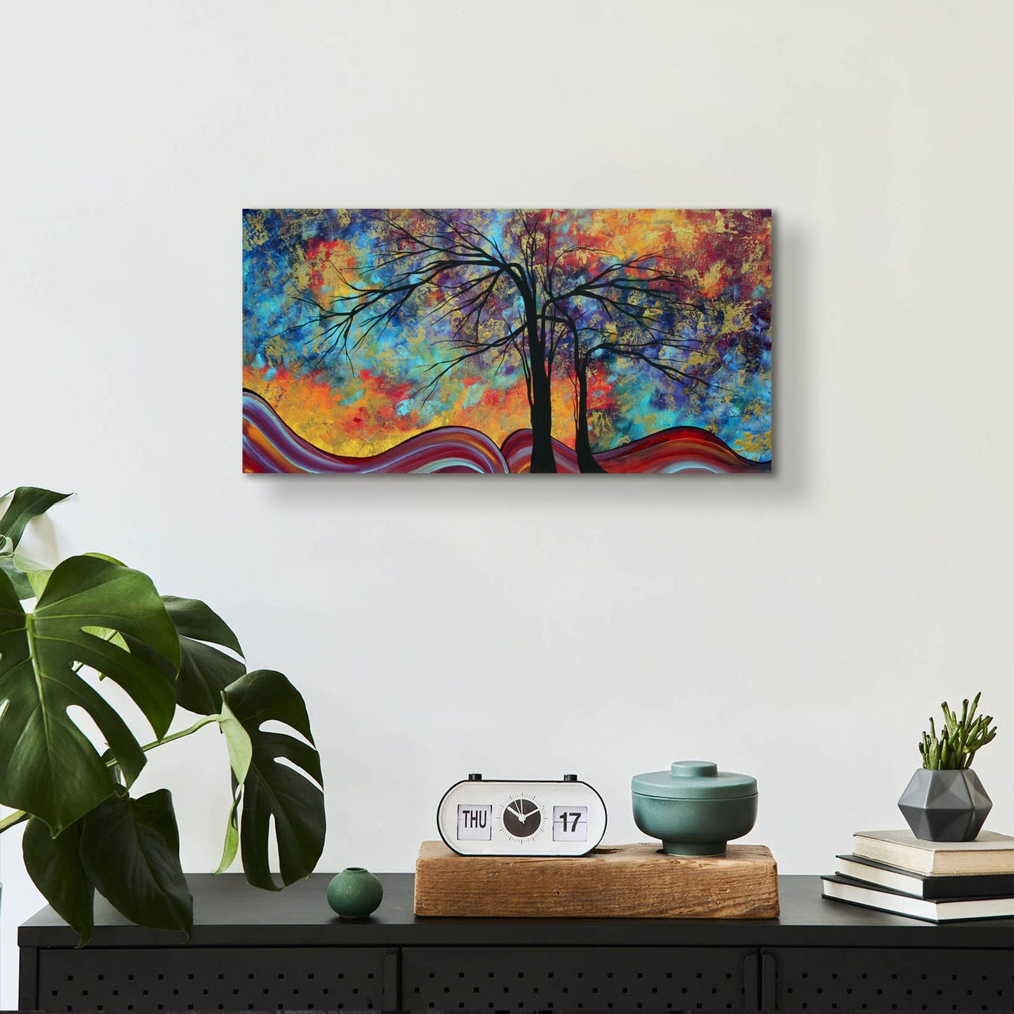 Epic Art 'Colorful Inspiration' by Megan Duncanson, Acrylic Glass Wall Art,24x12