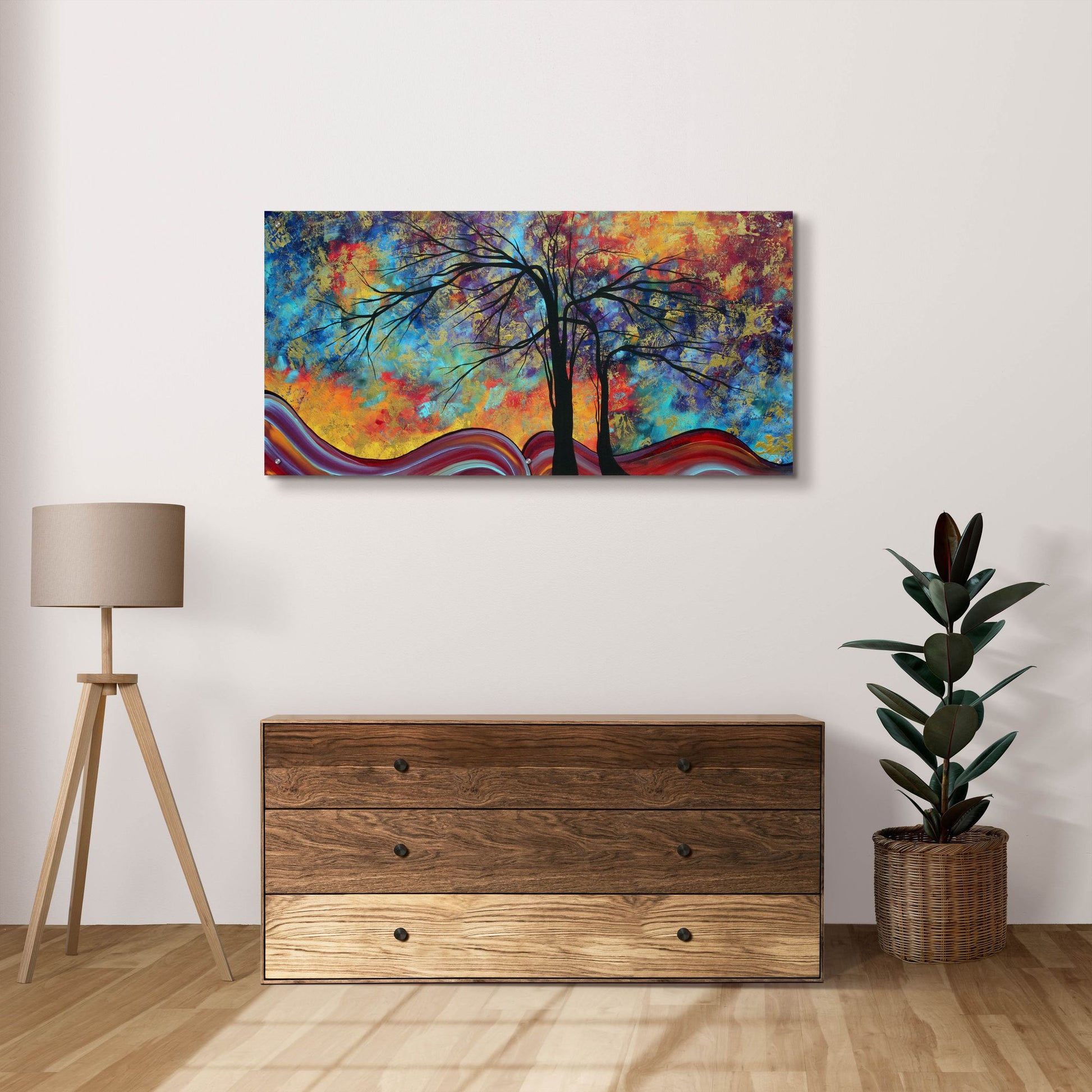 Epic Art 'Colorful Inspiration' by Megan Duncanson, Acrylic Glass Wall Art,48x24