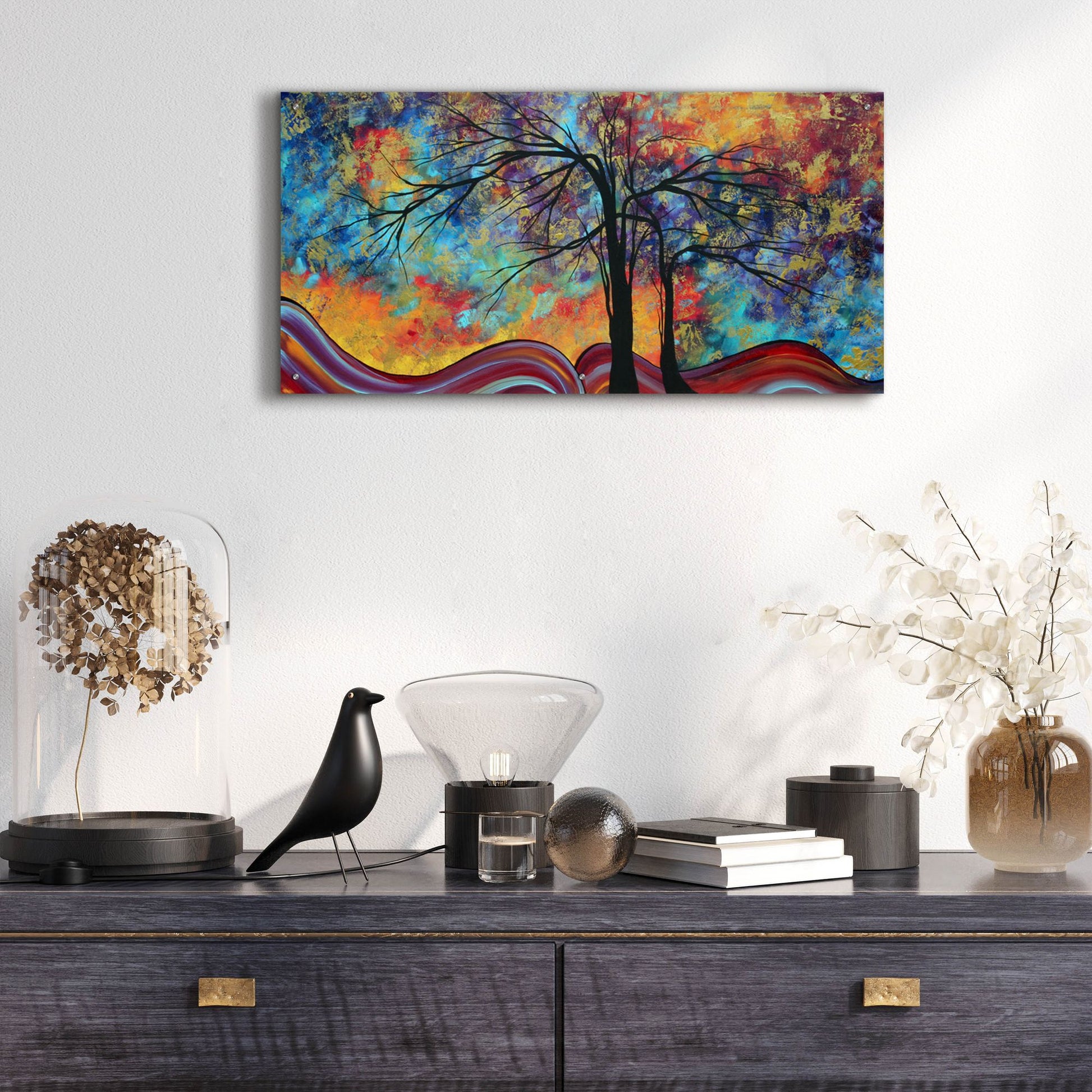 Epic Art 'Colorful Inspiration' by Megan Duncanson, Acrylic Glass Wall Art,48x24