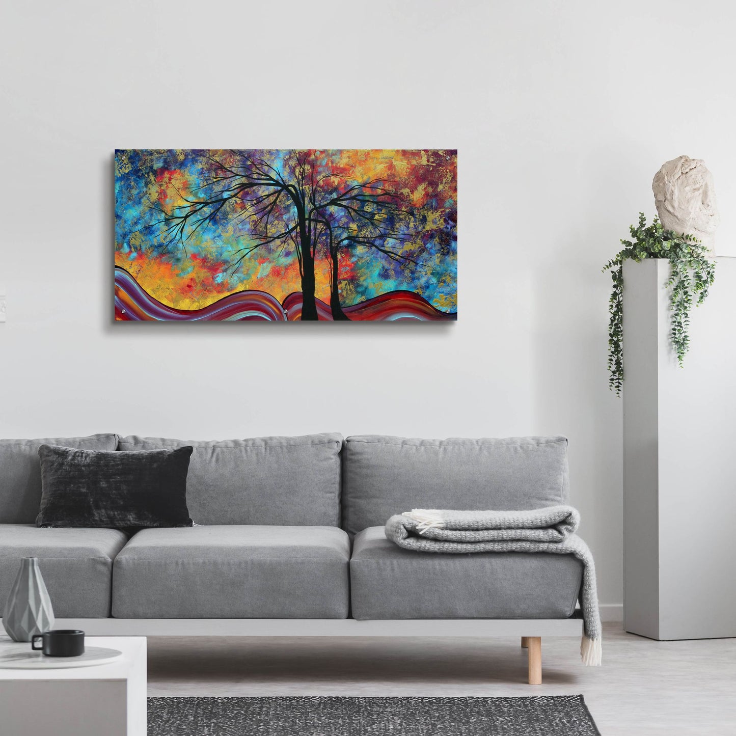 Epic Art 'Colorful Inspiration' by Megan Duncanson, Acrylic Glass Wall Art,48x24