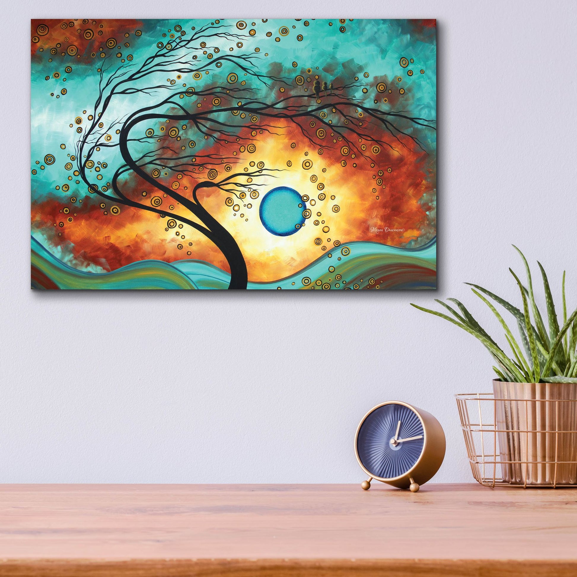 Epic Art 'Family Joy' by Megan Duncanson, Acrylic Glass Wall Art,16x12