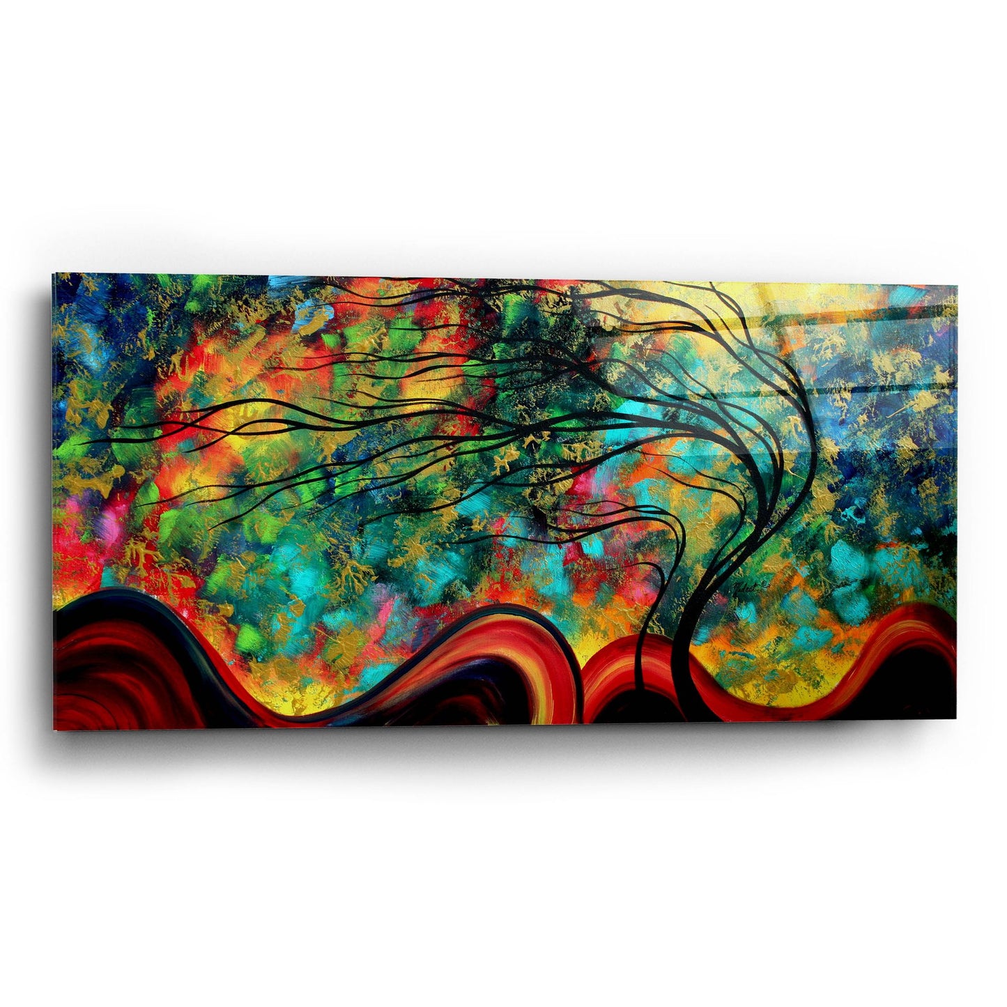 Epic Art 'Fleeting Glance' by Megan Duncanson, Acrylic Glass Wall Art,24x12