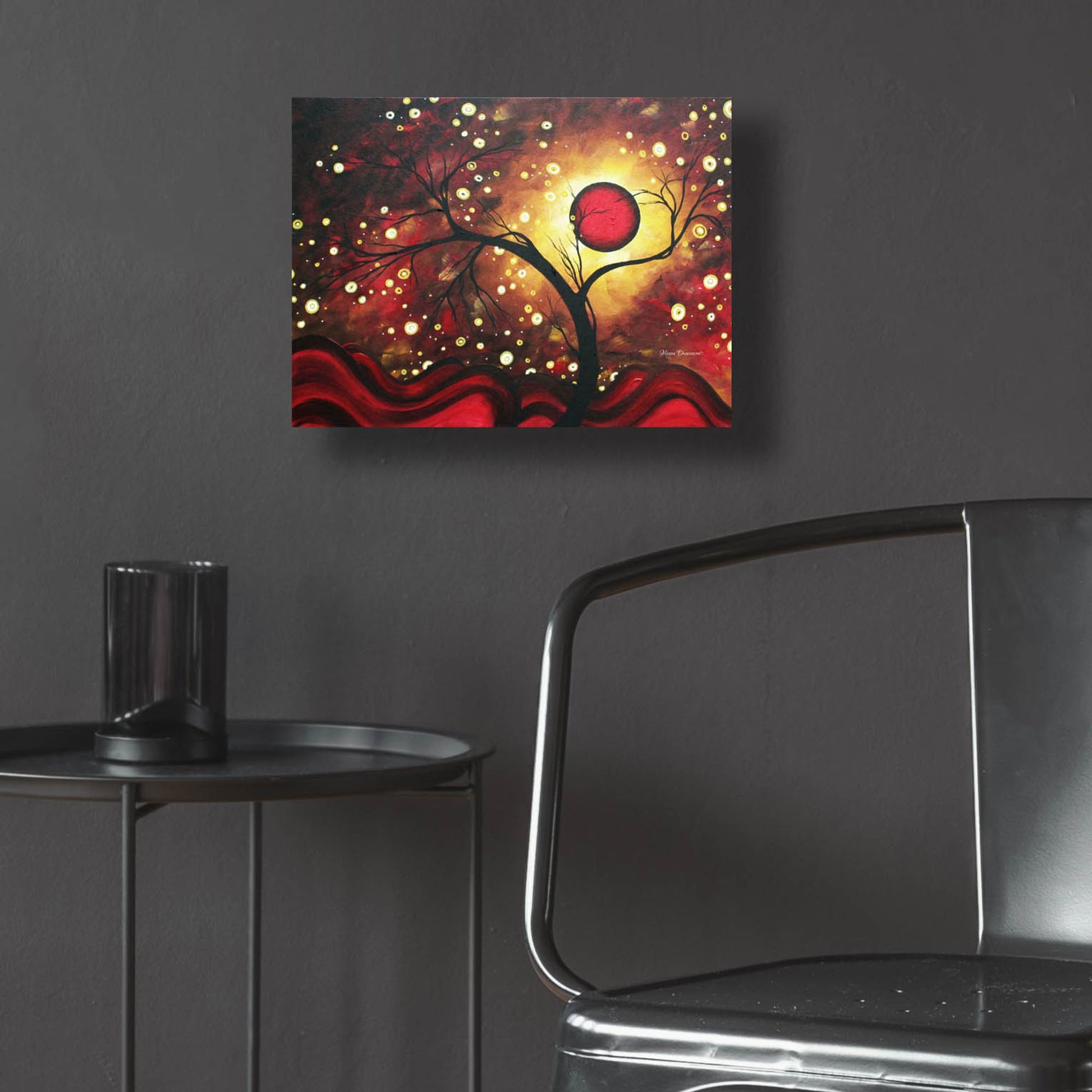 Epic Art 'Glowing Orb' by Megan Duncanson, Acrylic Glass Wall Art,16x12