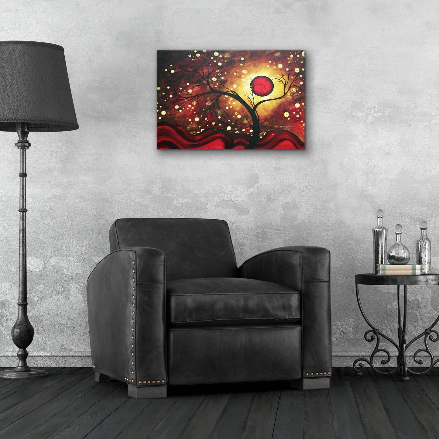 Epic Art 'Glowing Orb' by Megan Duncanson, Acrylic Glass Wall Art,24x16