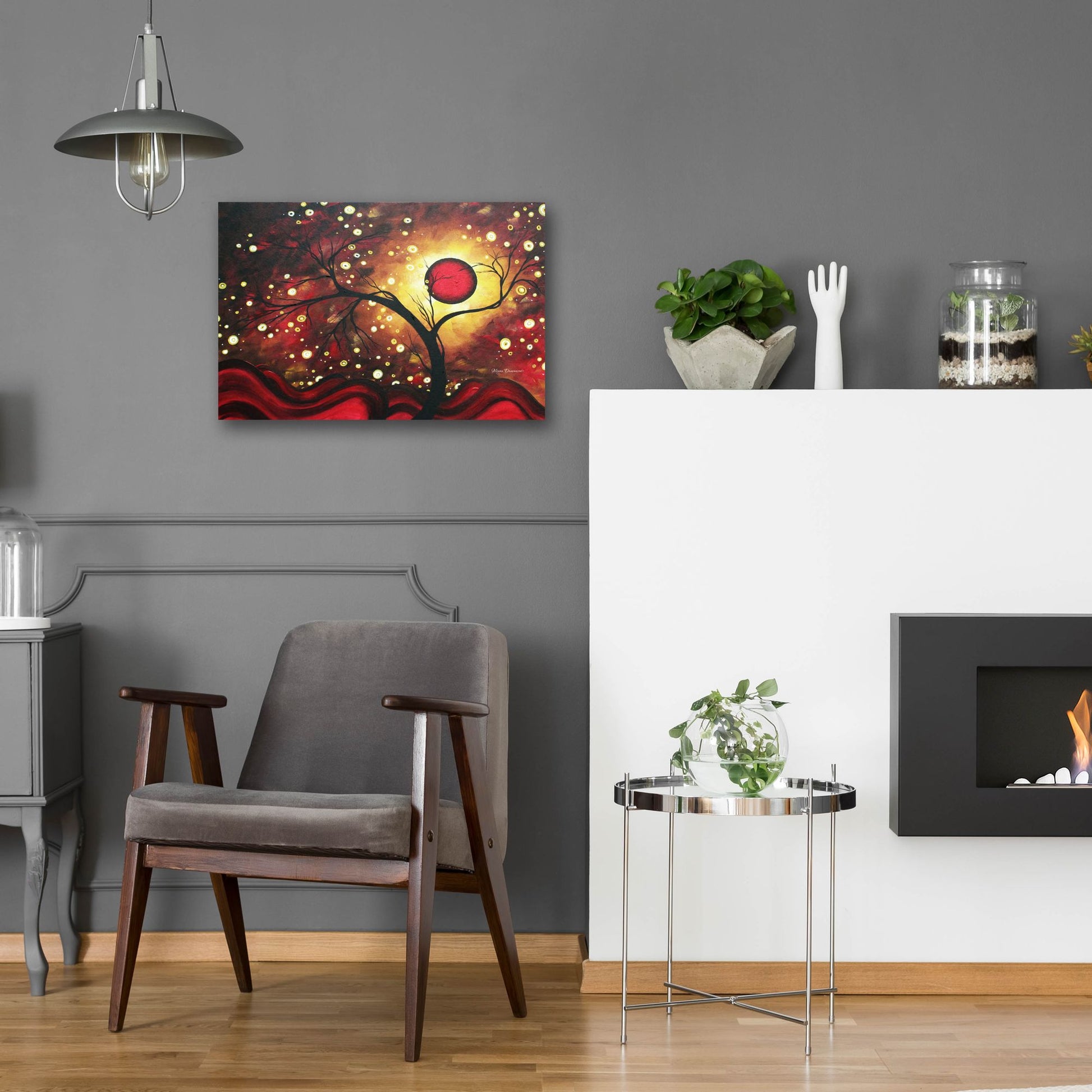 Epic Art 'Glowing Orb' by Megan Duncanson, Acrylic Glass Wall Art,24x16