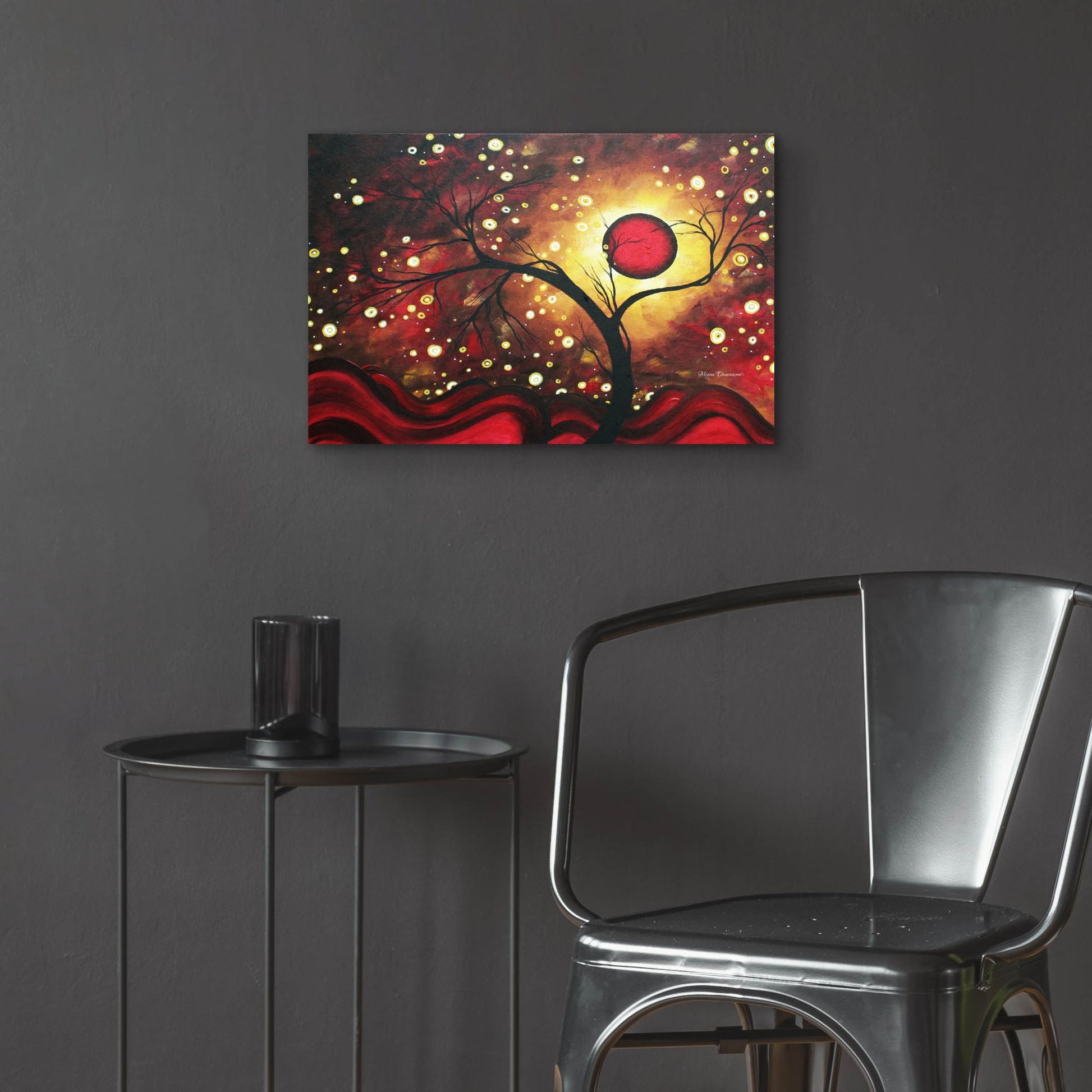 Epic Art 'Glowing Orb' by Megan Duncanson, Acrylic Glass Wall Art,24x16