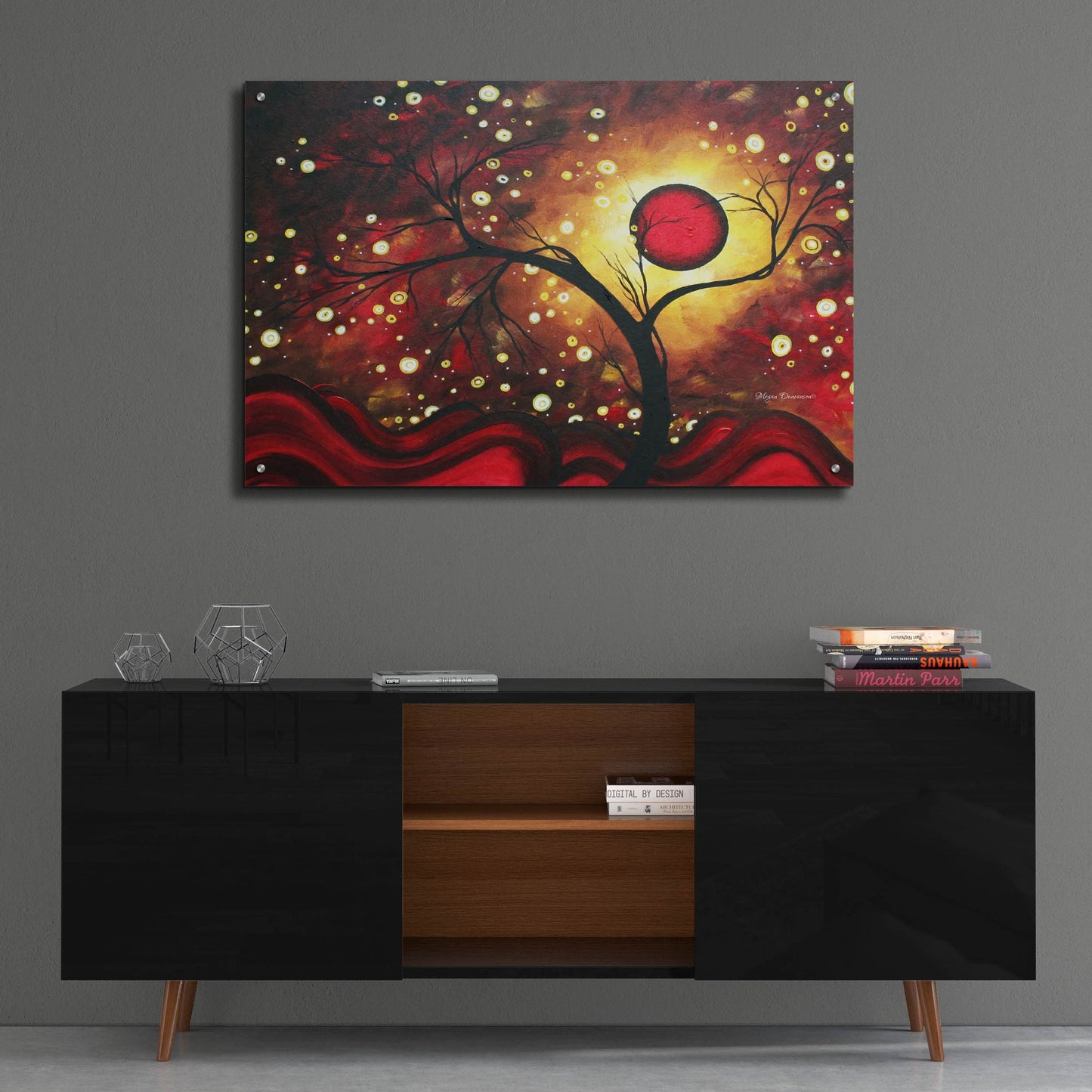 Epic Art 'Glowing Orb' by Megan Duncanson, Acrylic Glass Wall Art,36x24