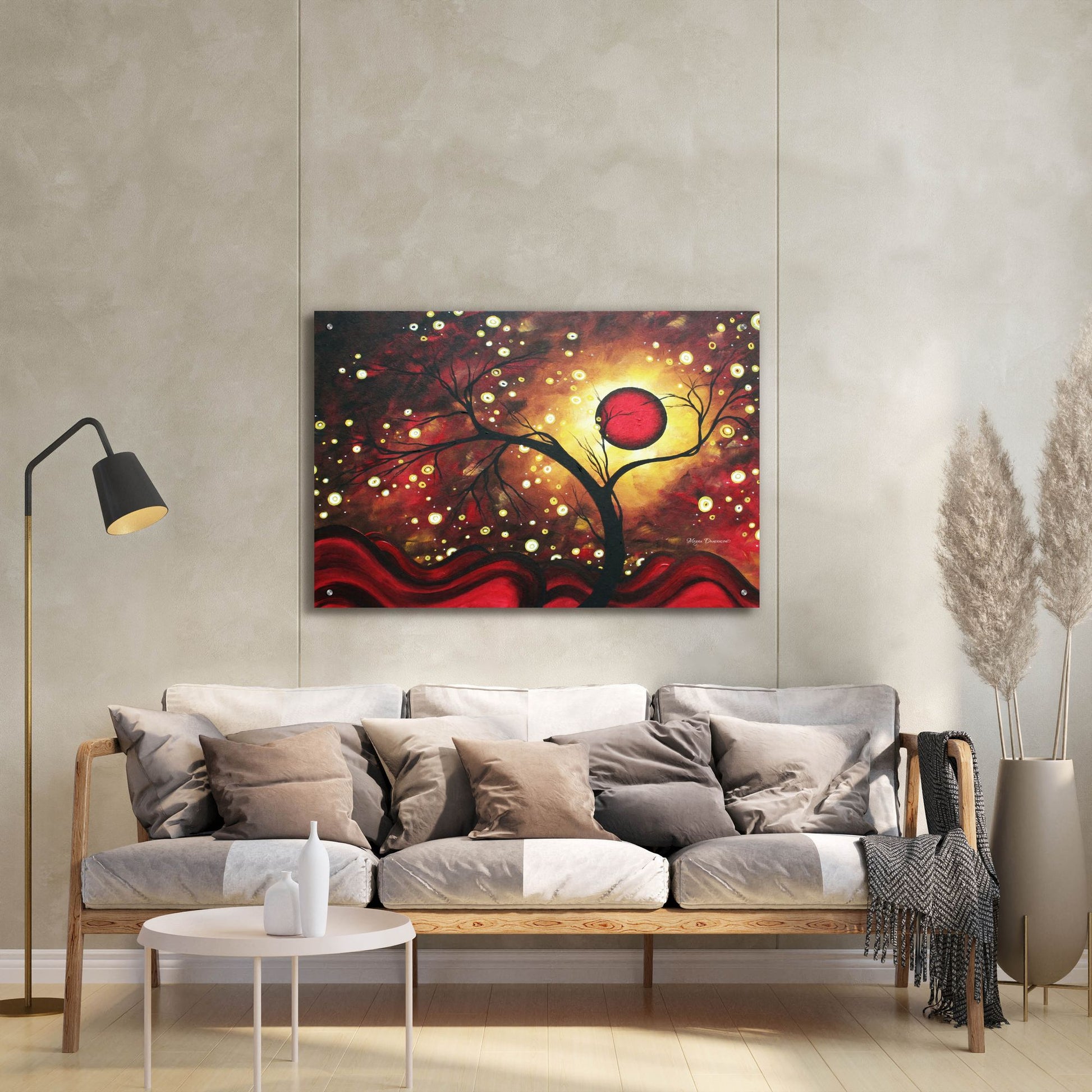 Epic Art 'Glowing Orb' by Megan Duncanson, Acrylic Glass Wall Art,36x24