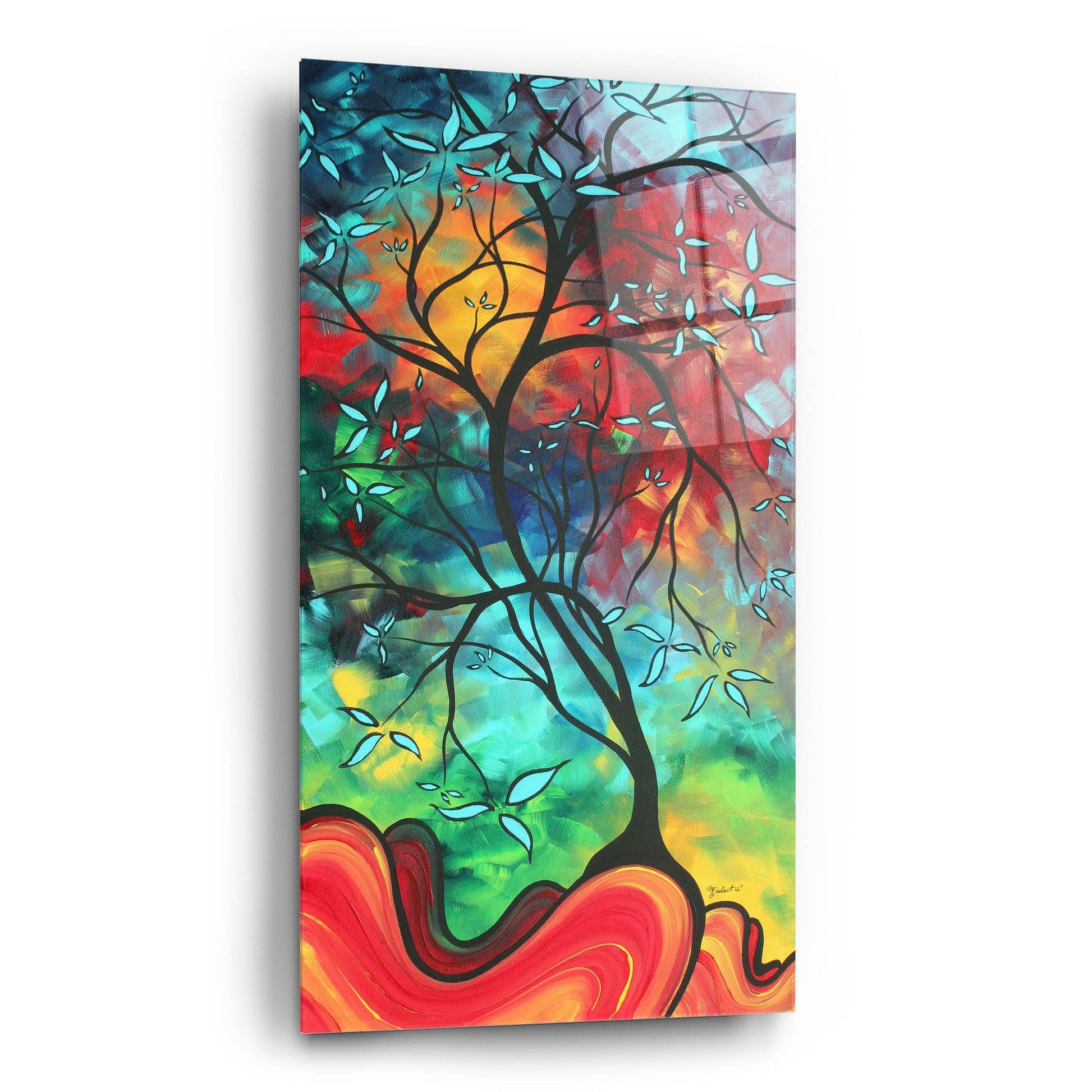 Epic Art 'Languishing in the Breeze' by Megan Duncanson, Acrylic Glass Wall Art,12x24