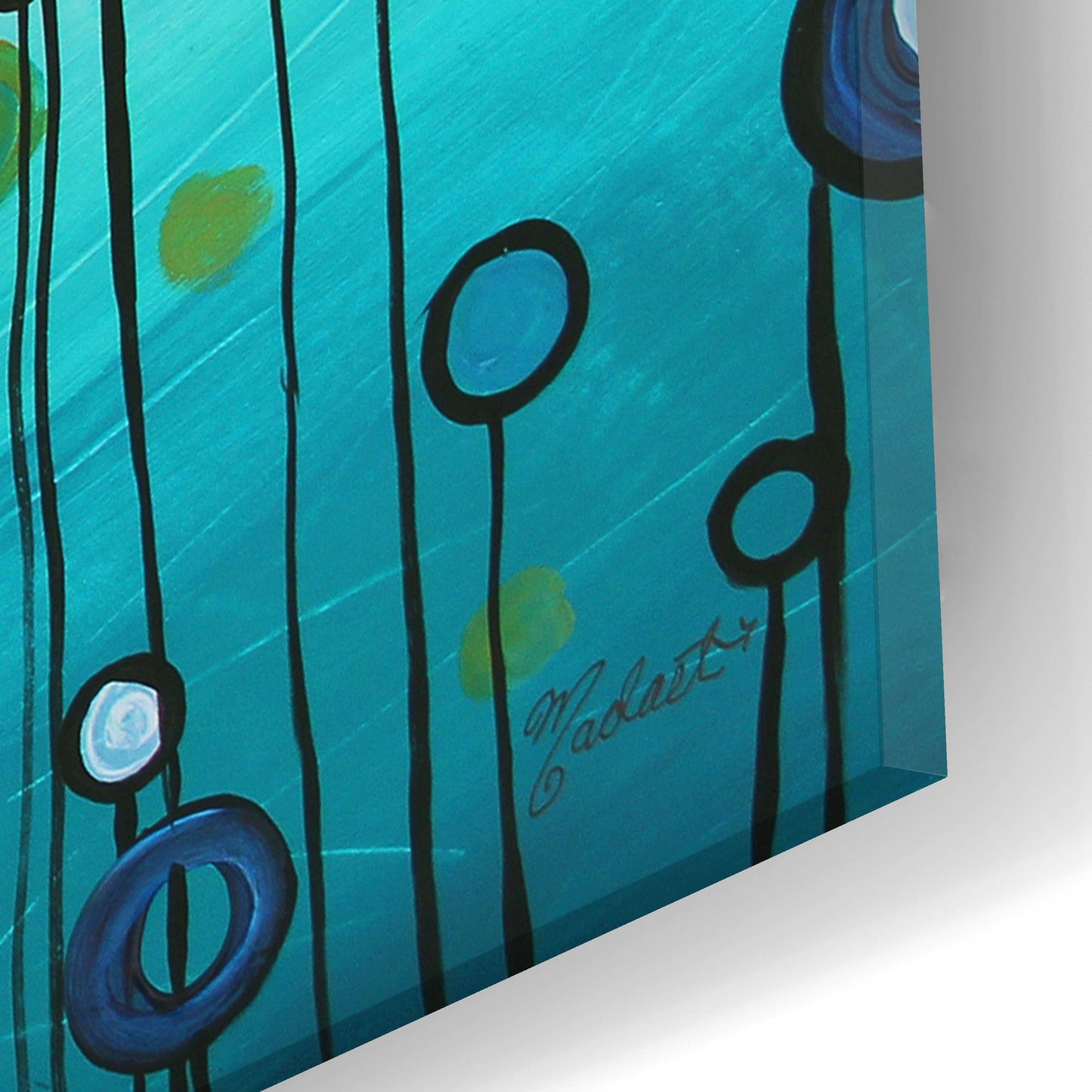 Epic Art 'Lollipop Field II' by Megan Duncanson, Acrylic Glass Wall Art,24x12