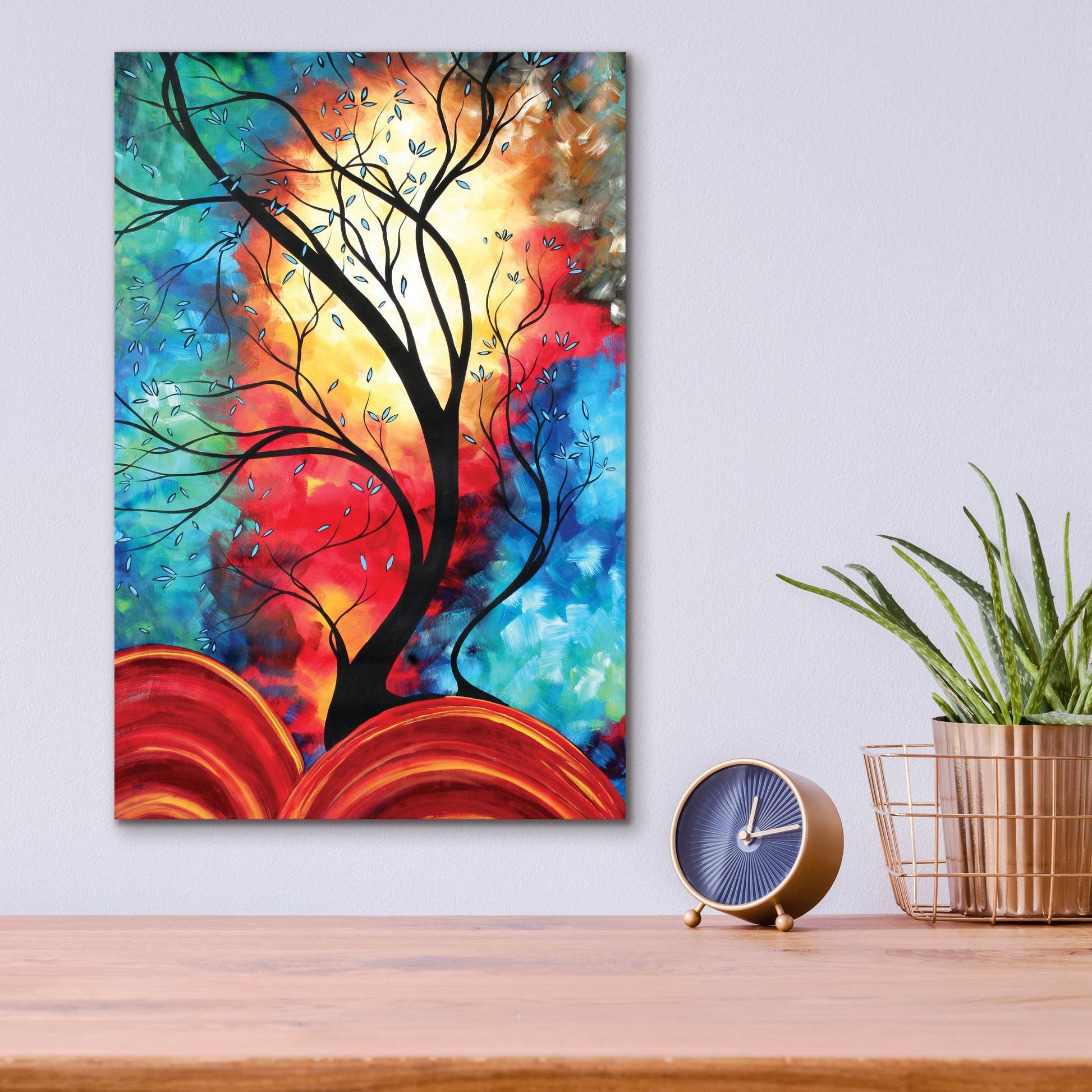 Epic Art 'New Beginnings' by Megan Duncanson, Acrylic Glass Wall Art,12x16