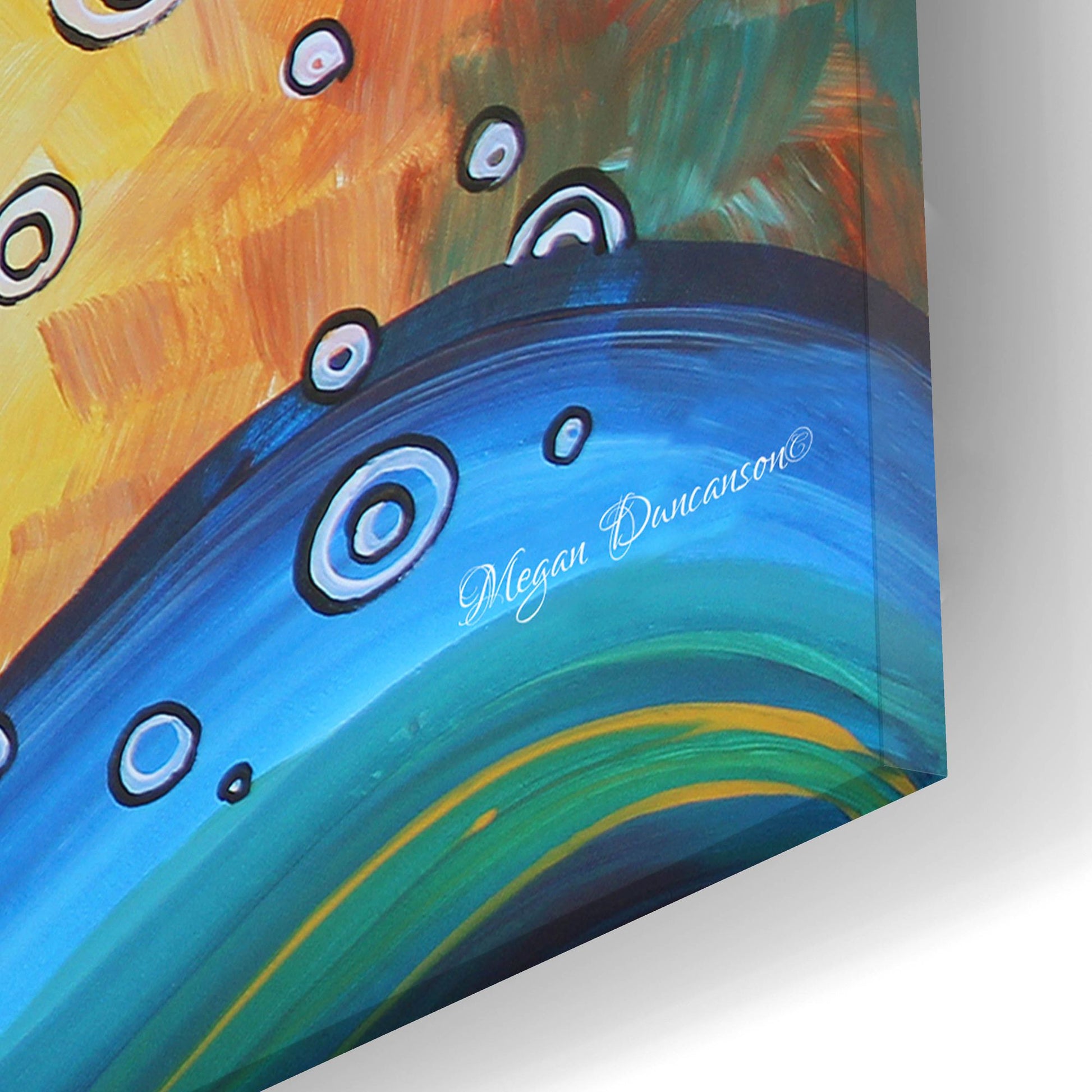 Epic Art 'Summer Blooms' by Megan Duncanson, Acrylic Glass Wall Art,24x12