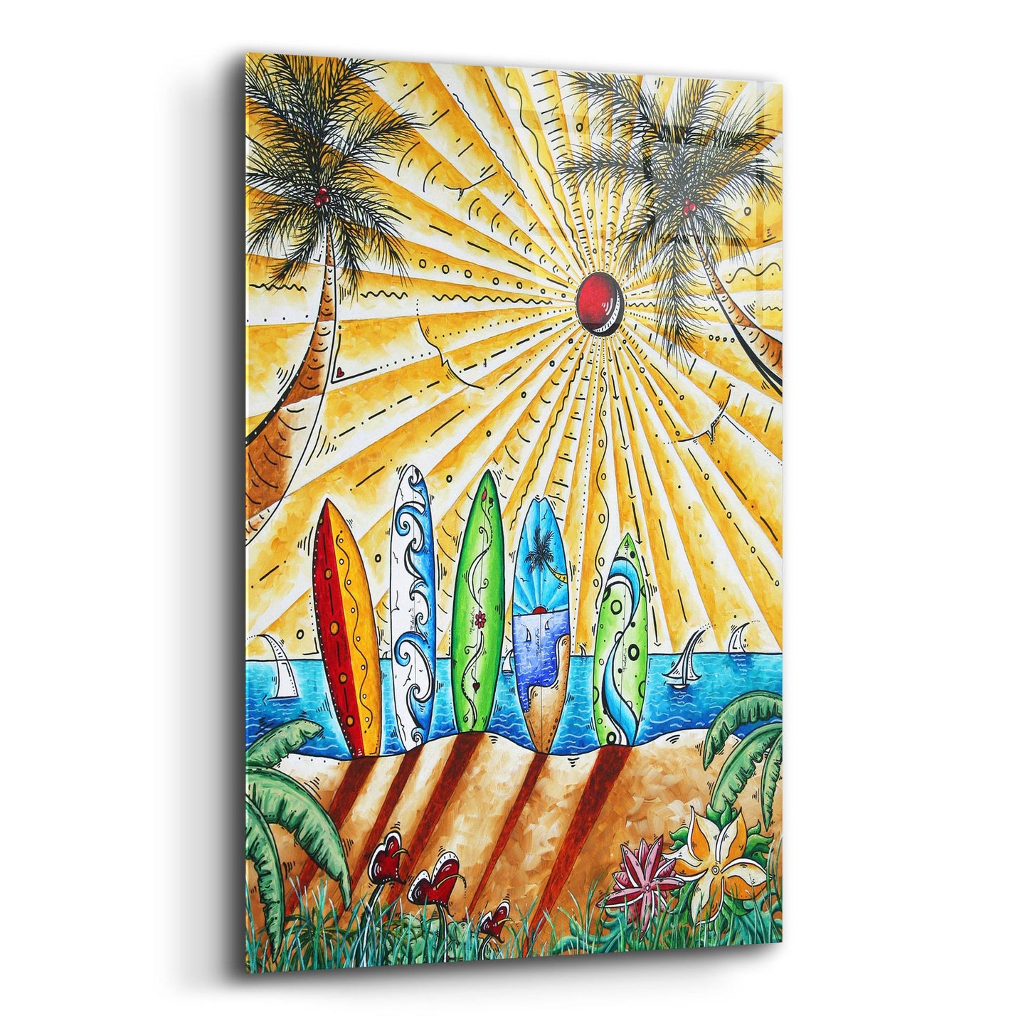 Epic Art 'Summer Break' by Megan Duncanson, Acrylic Glass Wall Art,16x24