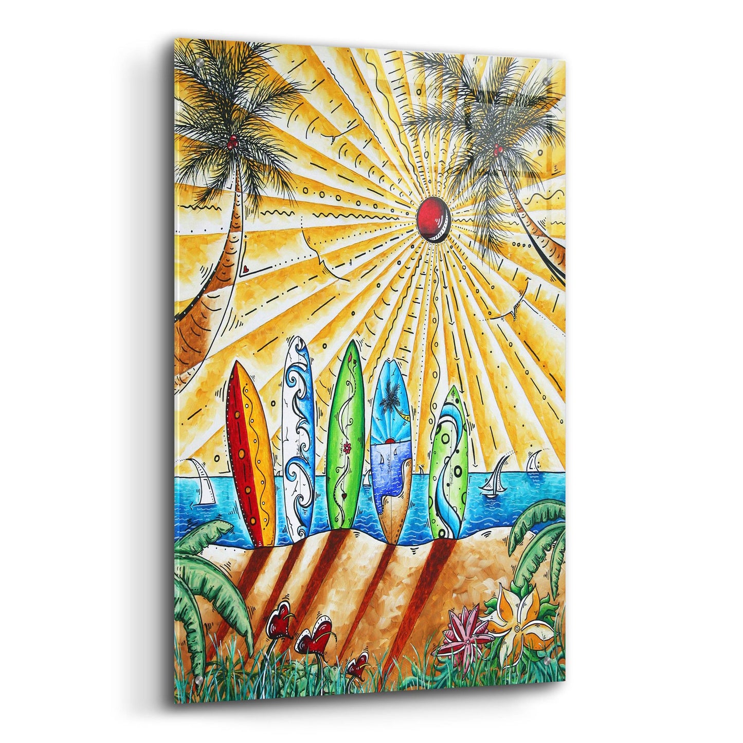 Epic Art 'Summer Break' by Megan Duncanson, Acrylic Glass Wall Art,24x36