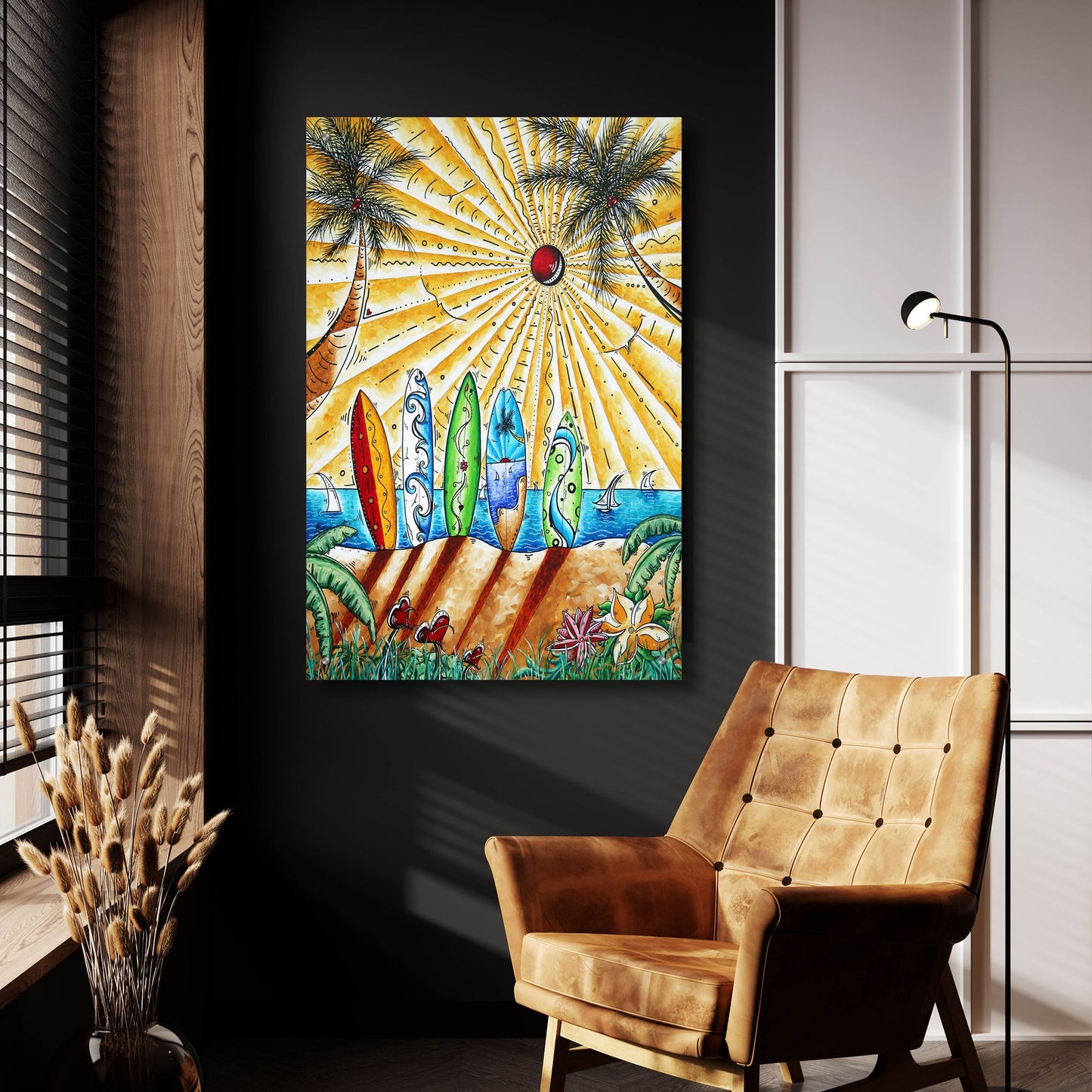 Epic Art 'Summer Break' by Megan Duncanson, Acrylic Glass Wall Art,24x36