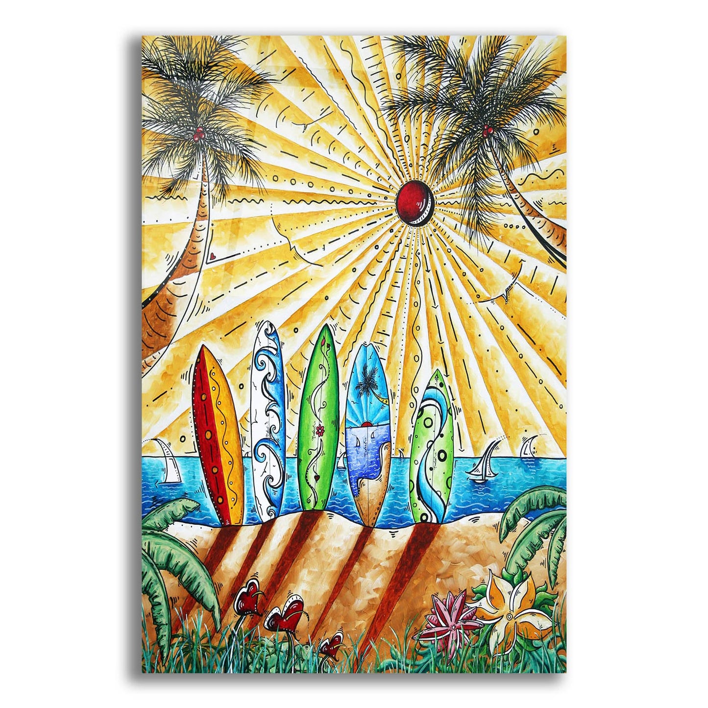 Epic Art 'Summer Break' by Megan Duncanson, Acrylic Glass Wall Art