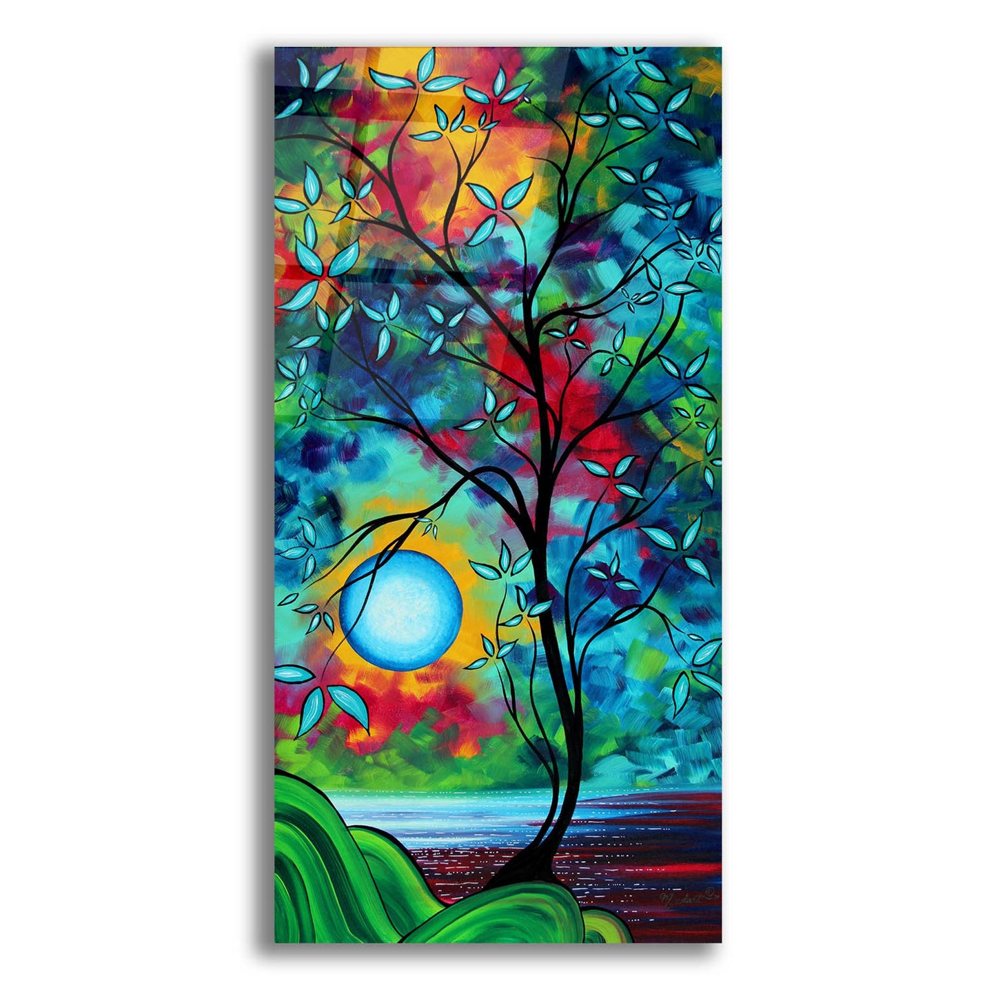 Epic Art 'Under the Light of the Blue Moon I' by Megan Duncanson, Acrylic Glass Wall Art