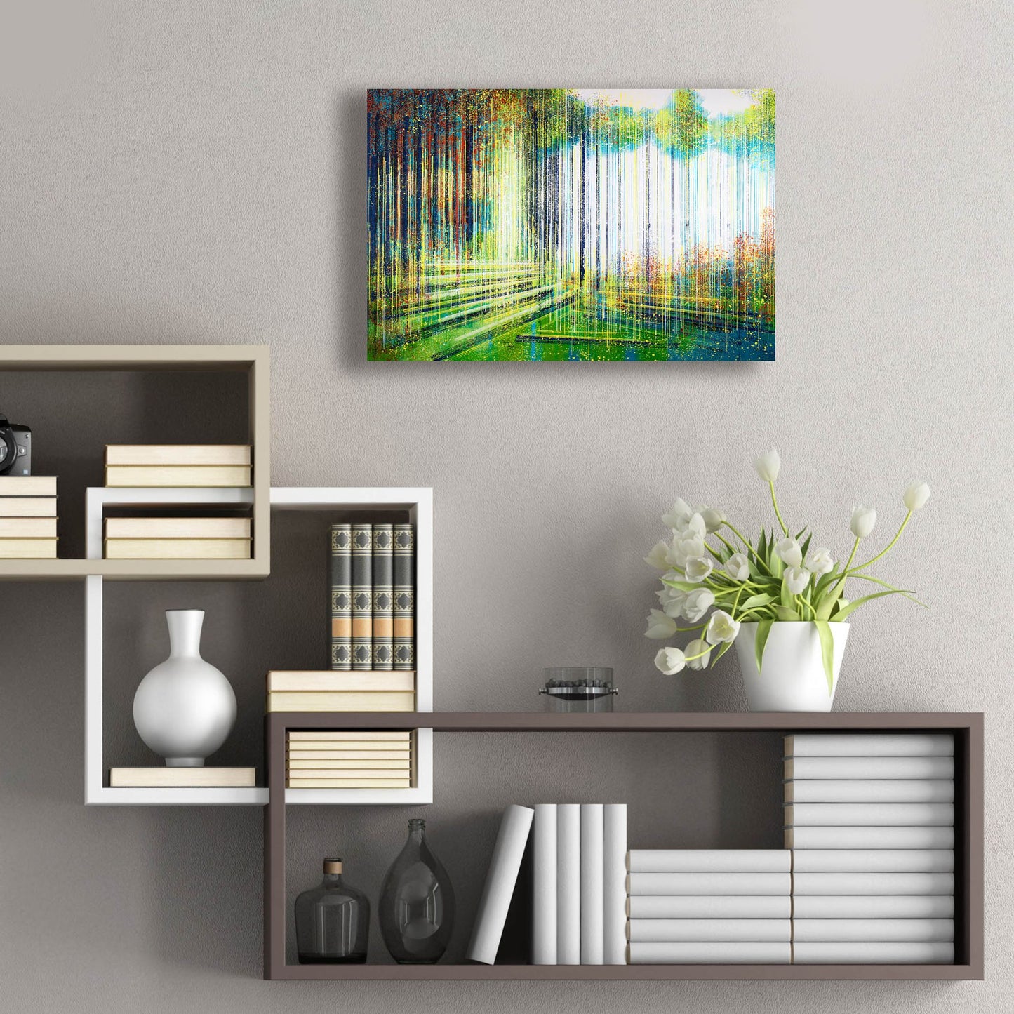 Epic Art 'Forest in Spring' by Marc Todd, Acrylic Glass Wall Art,24x16