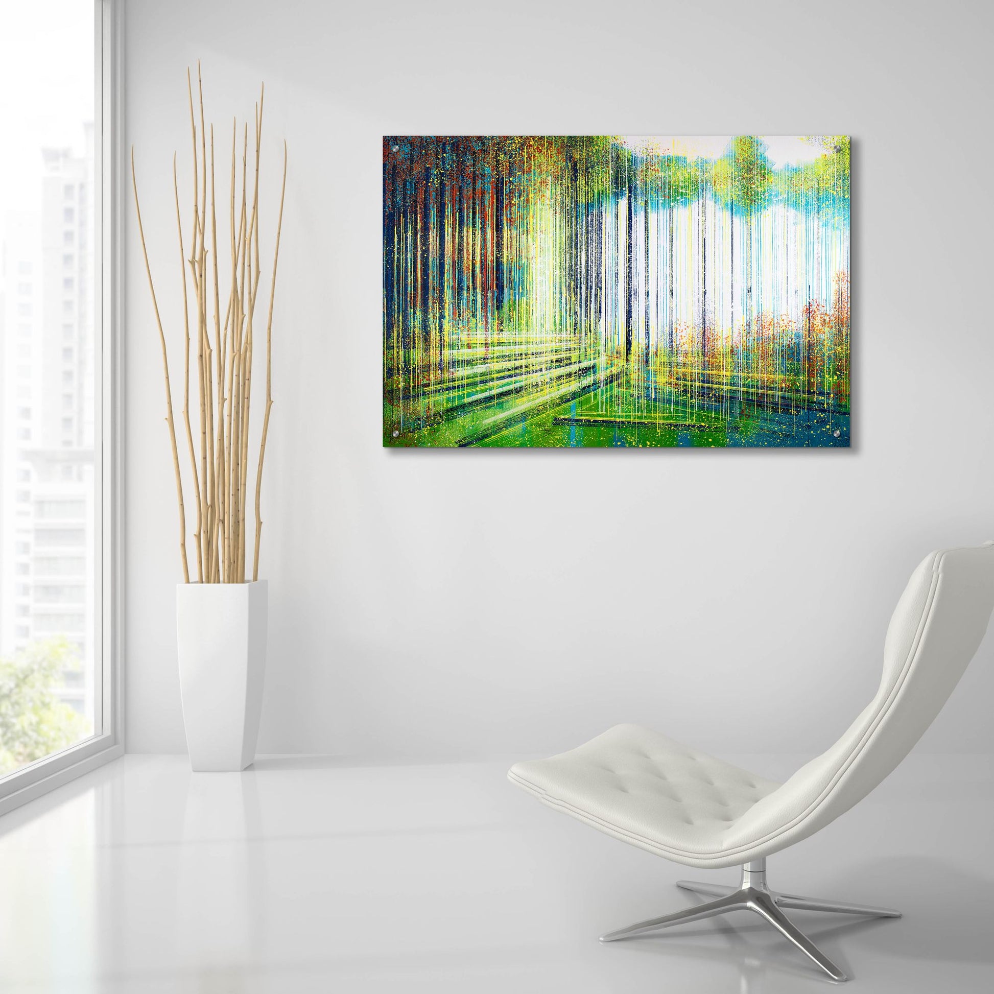 Epic Art 'Forest in Spring' by Marc Todd, Acrylic Glass Wall Art,36x24