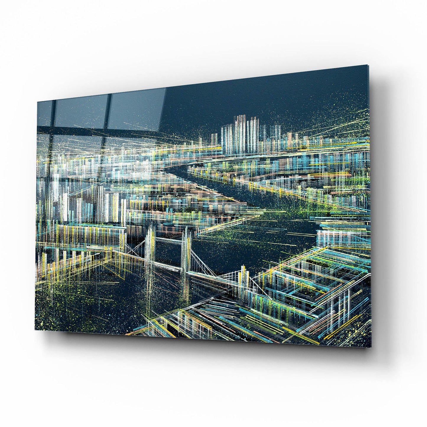 Epic Art 'London At Midnight' by Marc Todd, Acrylic Glass Wall Art,16x12