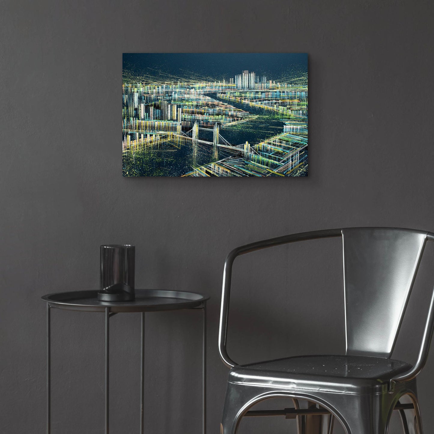 Epic Art 'London At Midnight' by Marc Todd, Acrylic Glass Wall Art,24x16