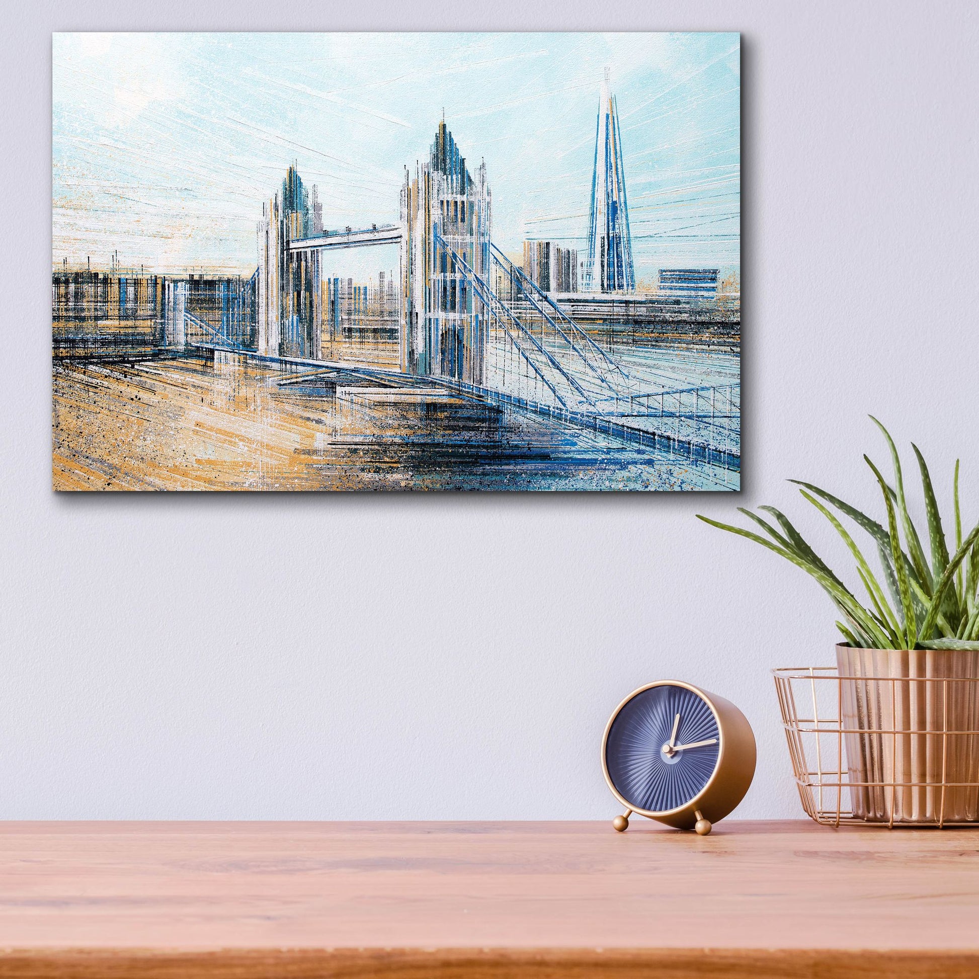 Epic Art 'London - Tower Bridge In Afternoon Light' by Marc Todd, Acrylic Glass Wall Art,16x12