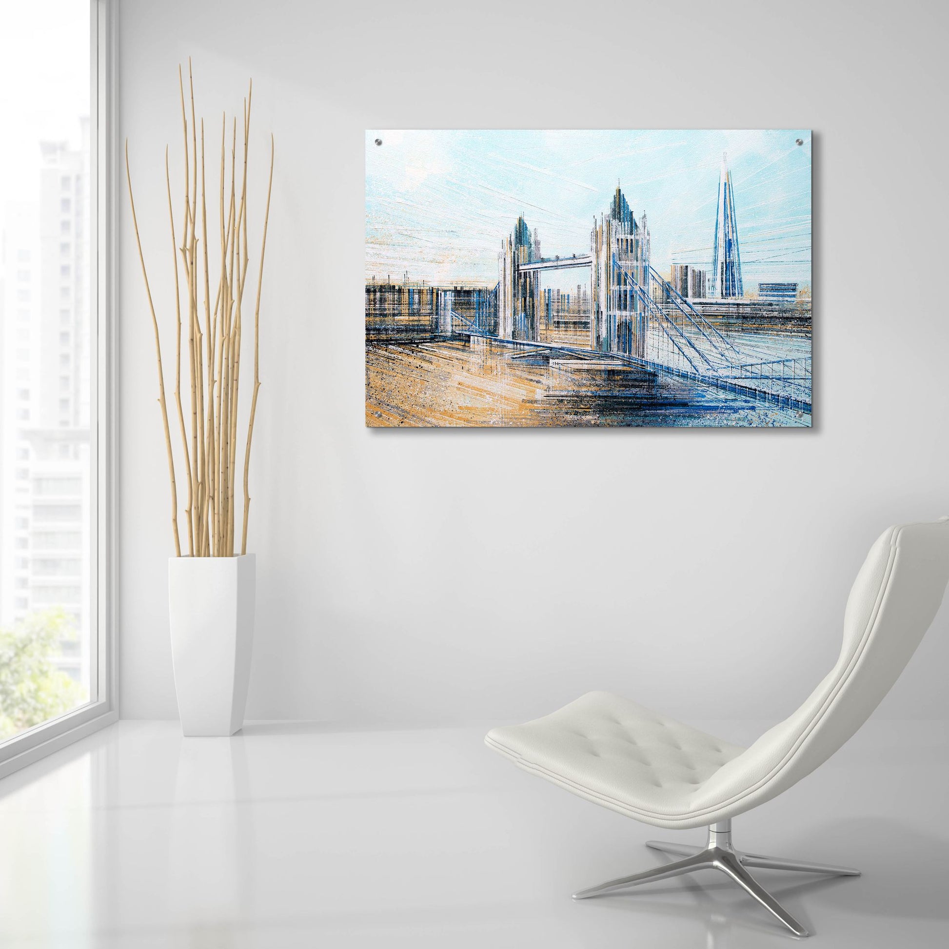 Epic Art 'London - Tower Bridge In Afternoon Light' by Marc Todd, Acrylic Glass Wall Art,36x24