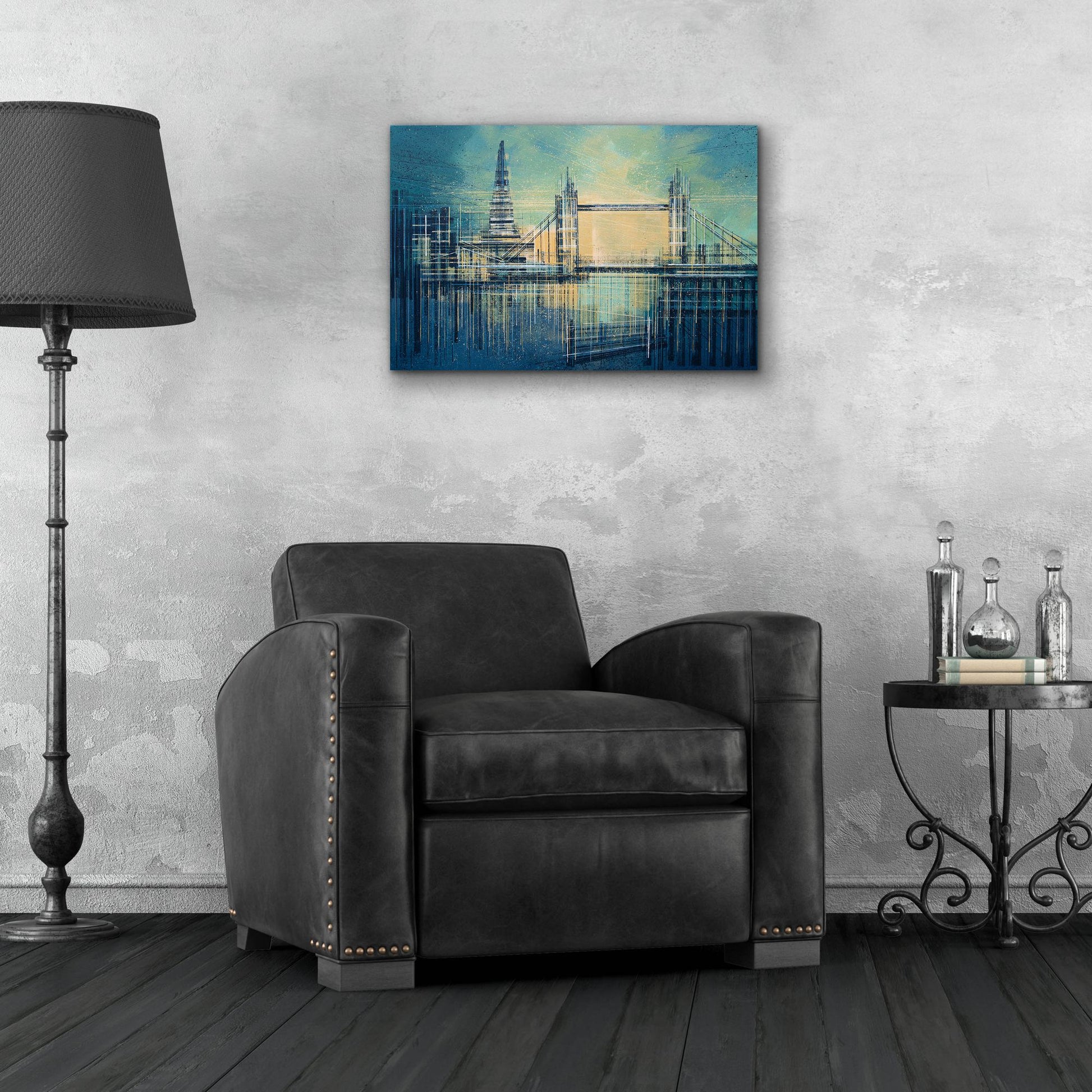 Epic Art 'London At Twilight' by Marc Todd, Acrylic Glass Wall Art,24x16