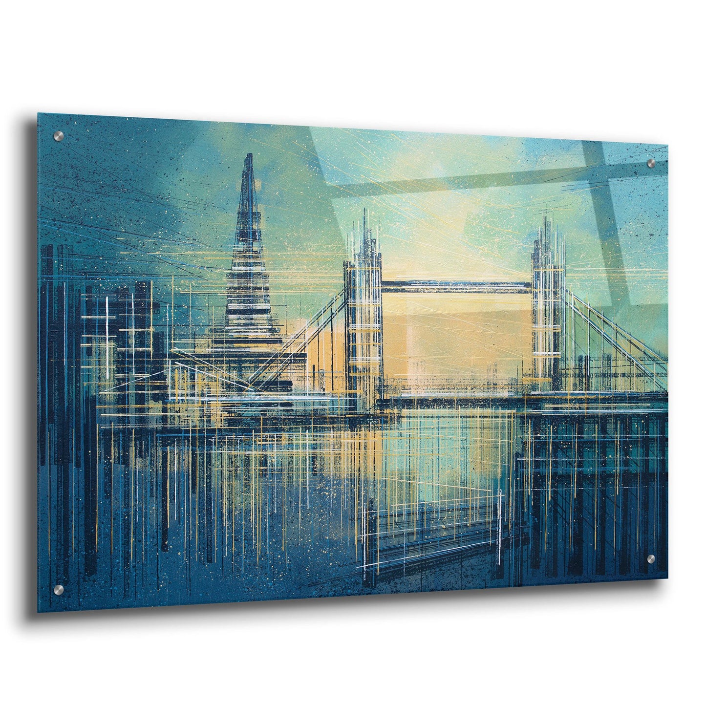 Epic Art 'London At Twilight' by Marc Todd, Acrylic Glass Wall Art,36x24