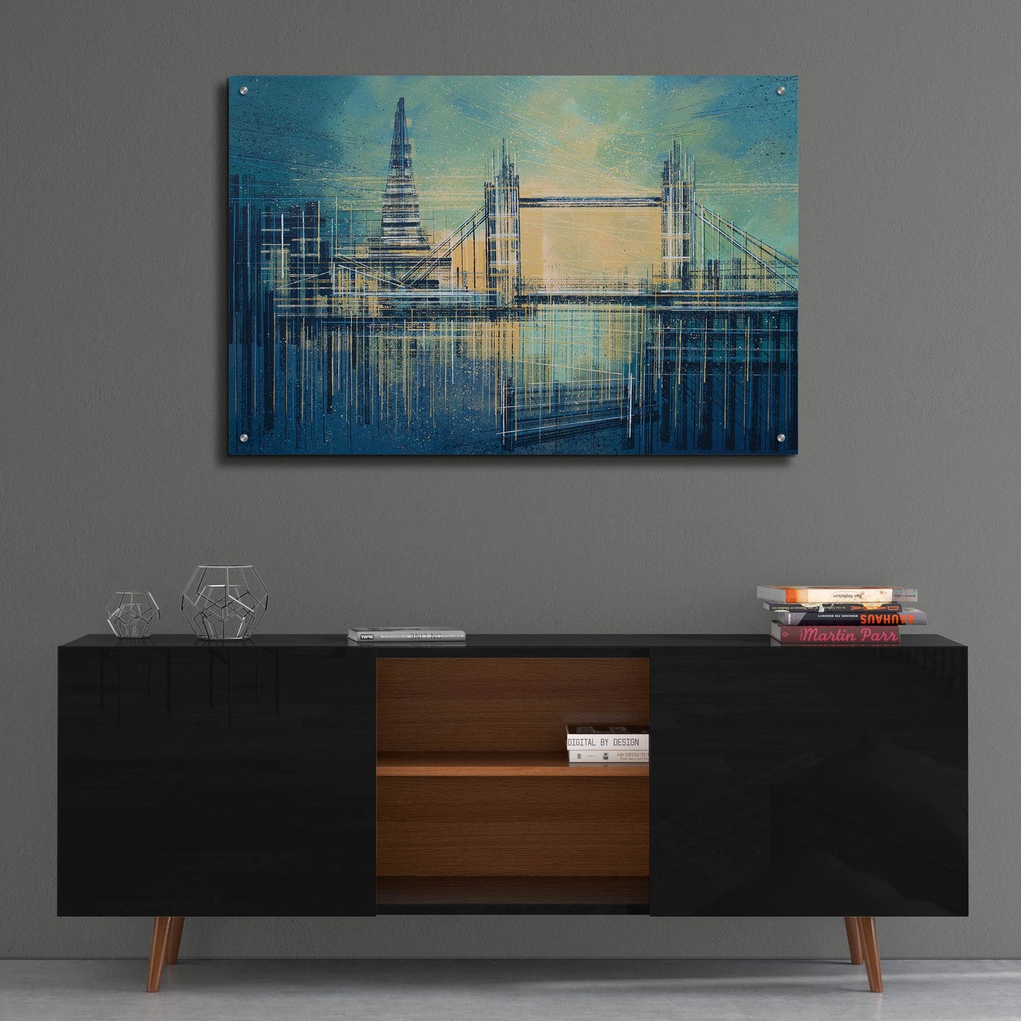 Epic Art 'London At Twilight' by Marc Todd, Acrylic Glass Wall Art,36x24