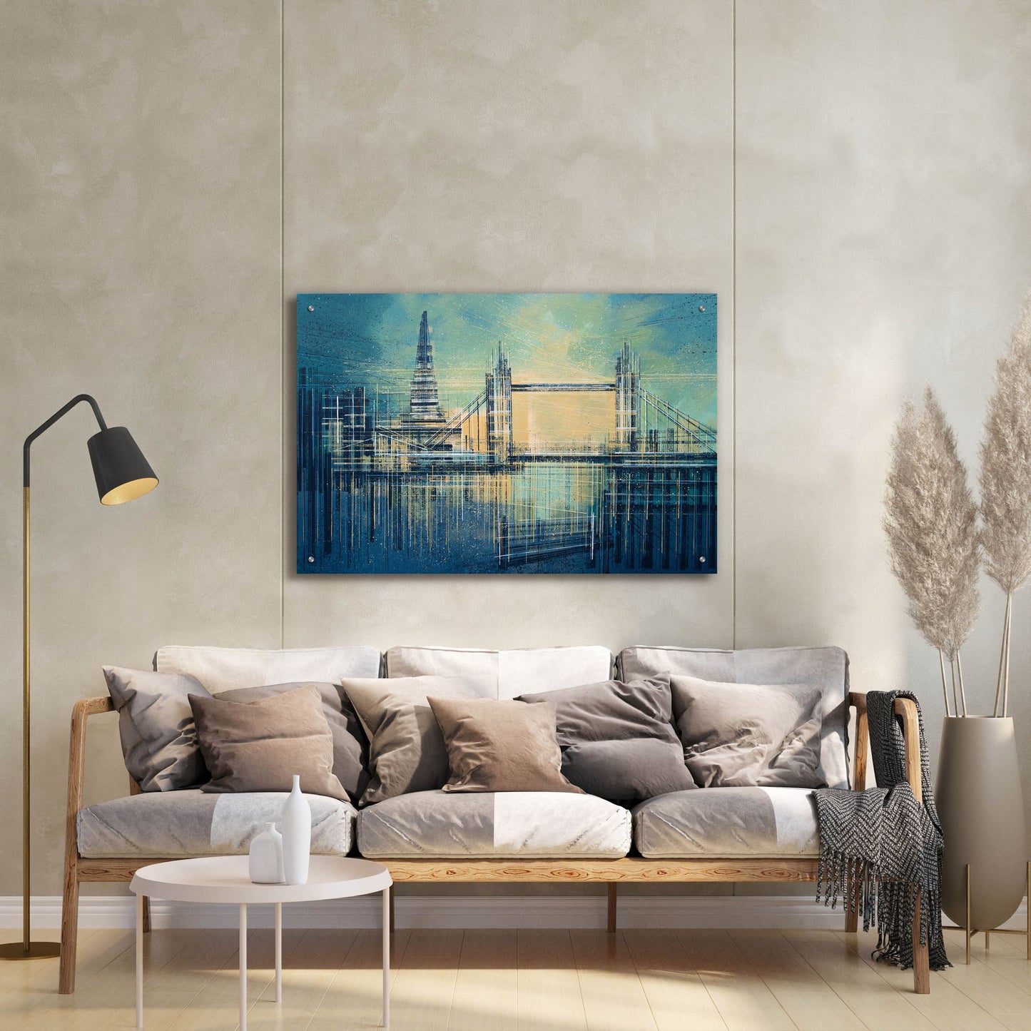 Epic Art 'London At Twilight' by Marc Todd, Acrylic Glass Wall Art,36x24