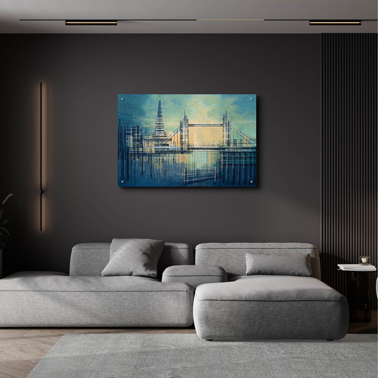 Epic Art 'London At Twilight' by Marc Todd, Acrylic Glass Wall Art,36x24