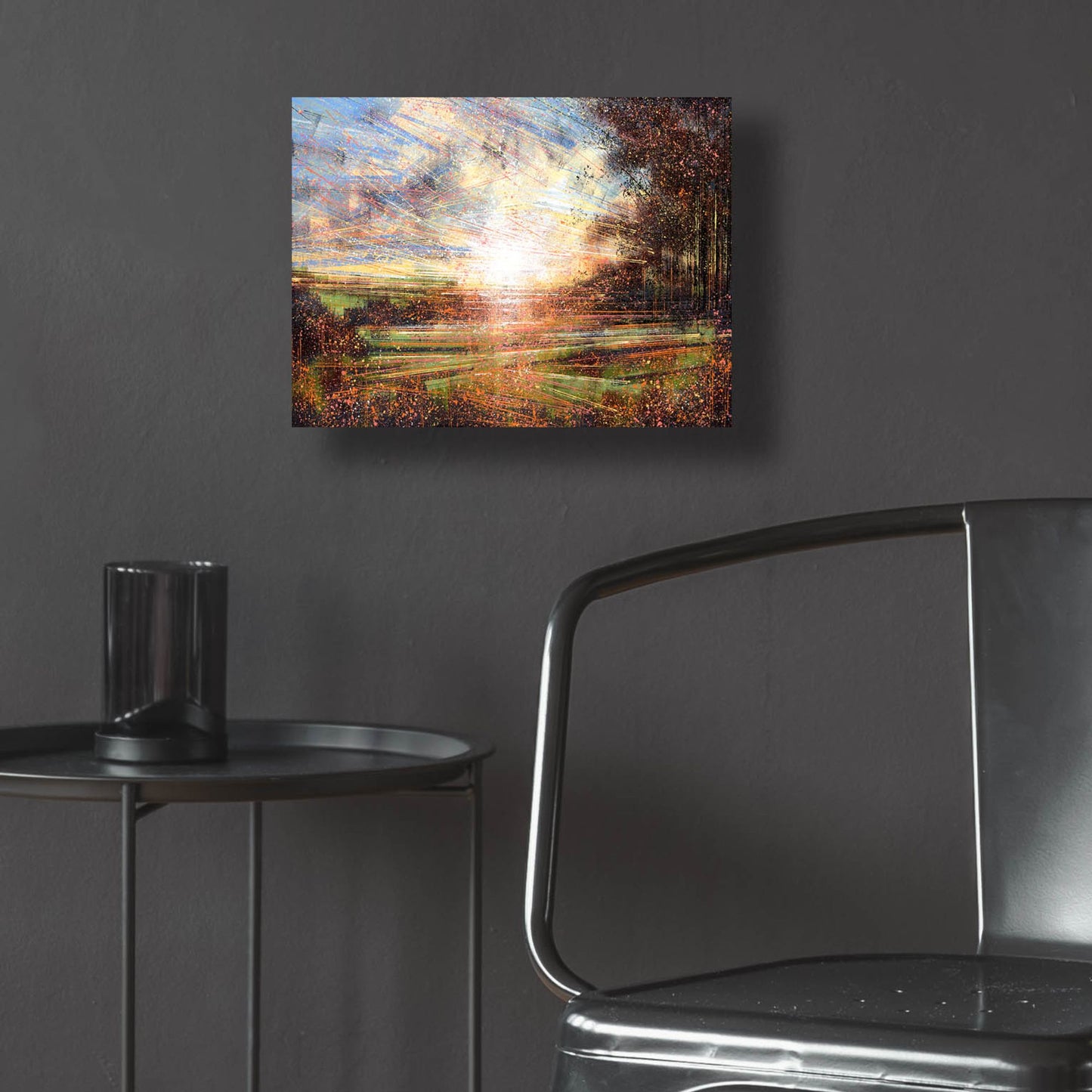 Epic Art 'Autmn Meadow at Sunset' by Marc Todd, Acrylic Glass Wall Art,16x12