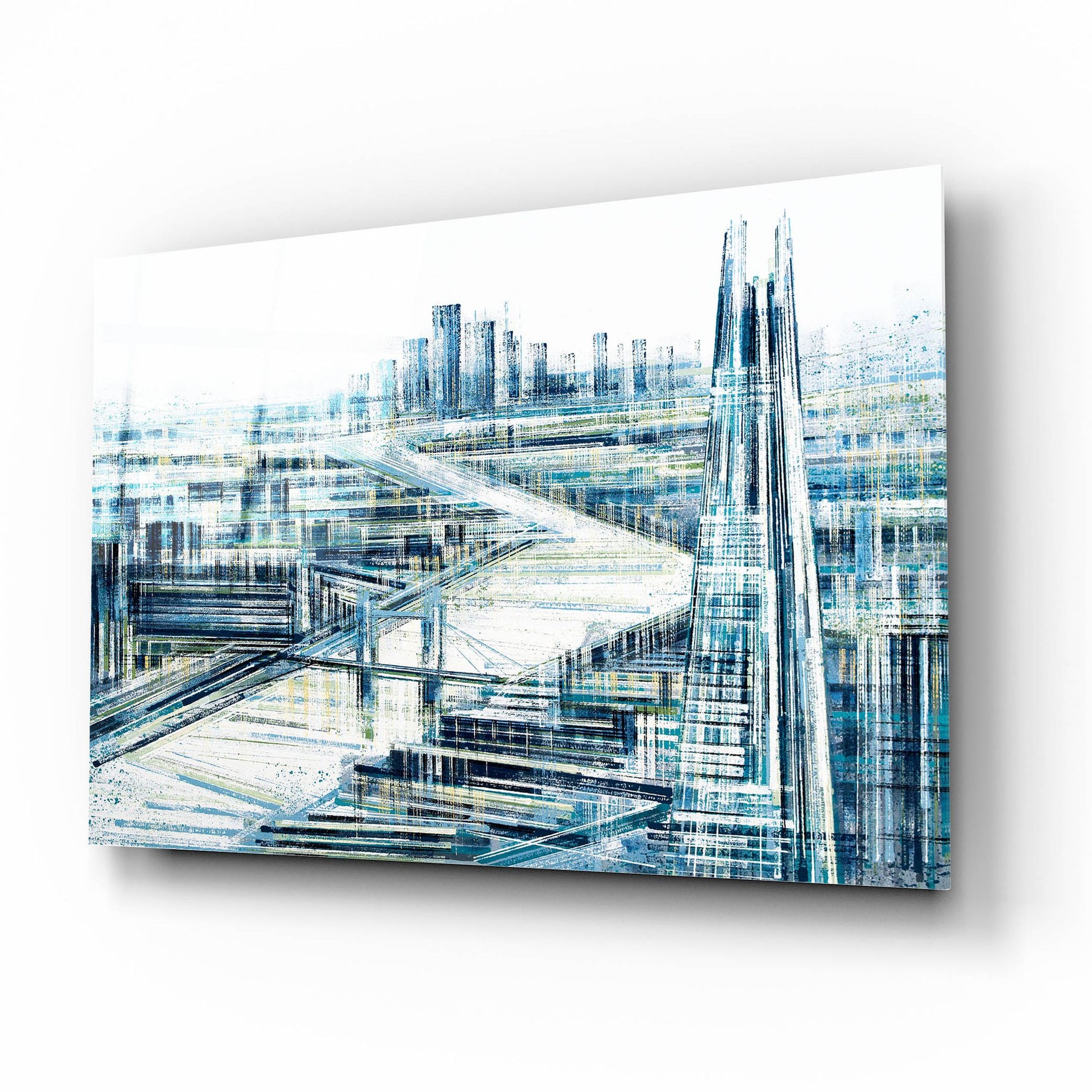 Epic Art 'London, The Shard In Bright Light' by Marc Todd, Acrylic Glass Wall Art,16x12