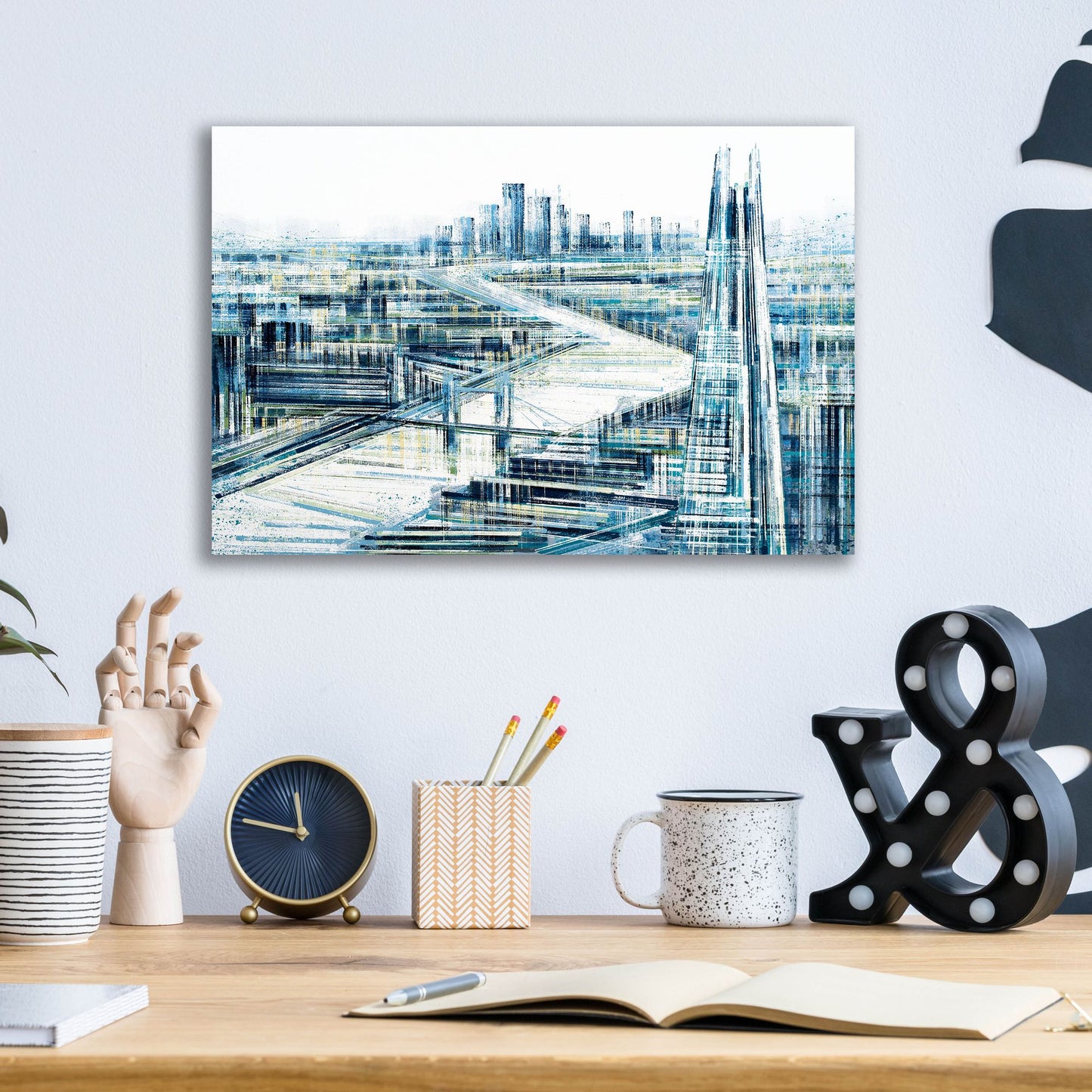 Epic Art 'London, The Shard In Bright Light' by Marc Todd, Acrylic Glass Wall Art,16x12