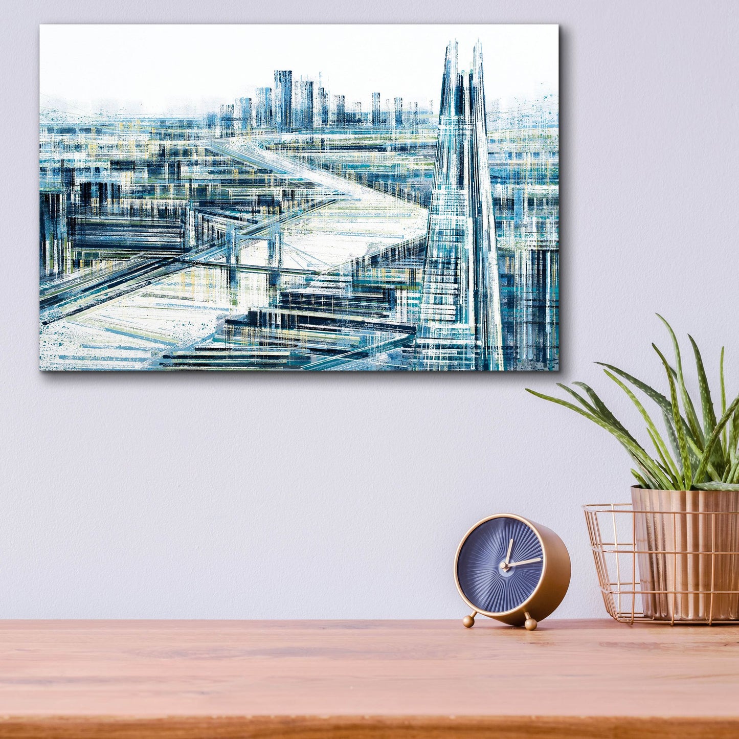 Epic Art 'London, The Shard In Bright Light' by Marc Todd, Acrylic Glass Wall Art,16x12