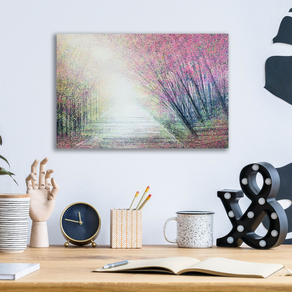 Epic Art 'Forest Path In Spring' by Marc Todd, Acrylic Glass Wall Art,16x12