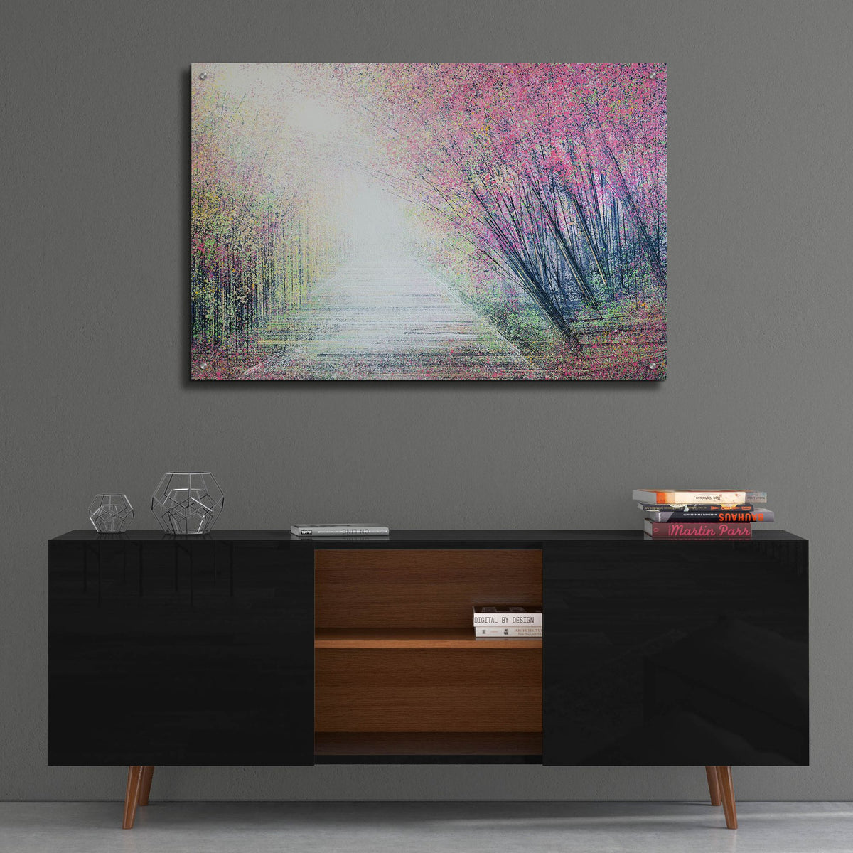 Epic Art 'Forest Path In Spring' by Marc Todd, Acrylic Glass Wall Art,36x24