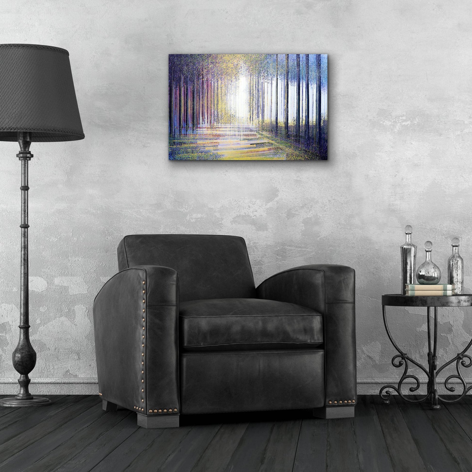 Epic Art 'Tree-Line At Twilight' by Marc Todd, Acrylic Glass Wall Art,24x16